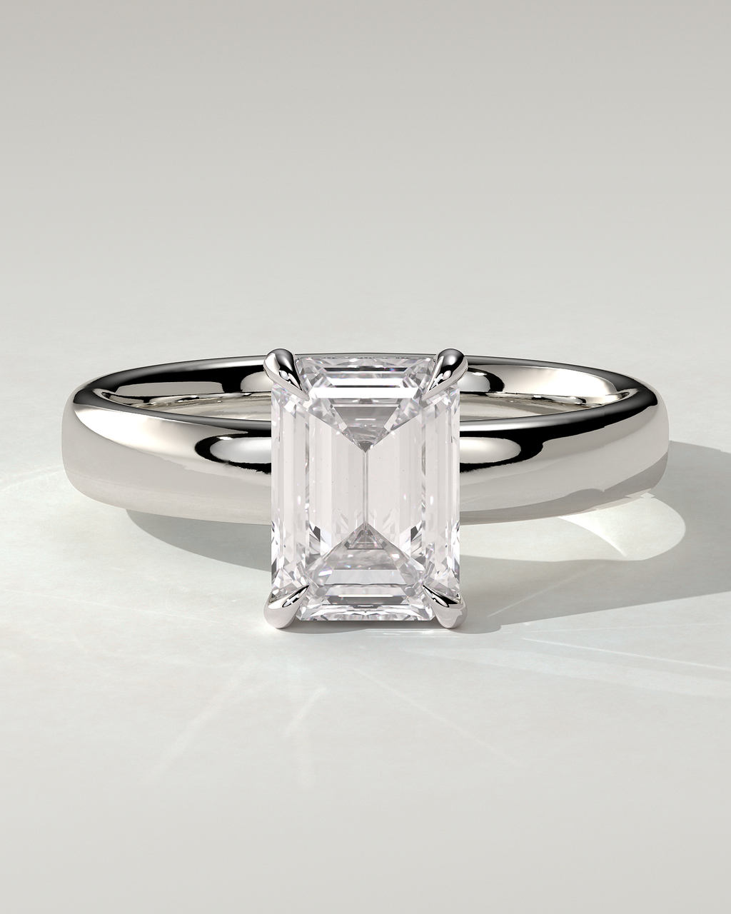 Kate Solitaire Emerald Ring