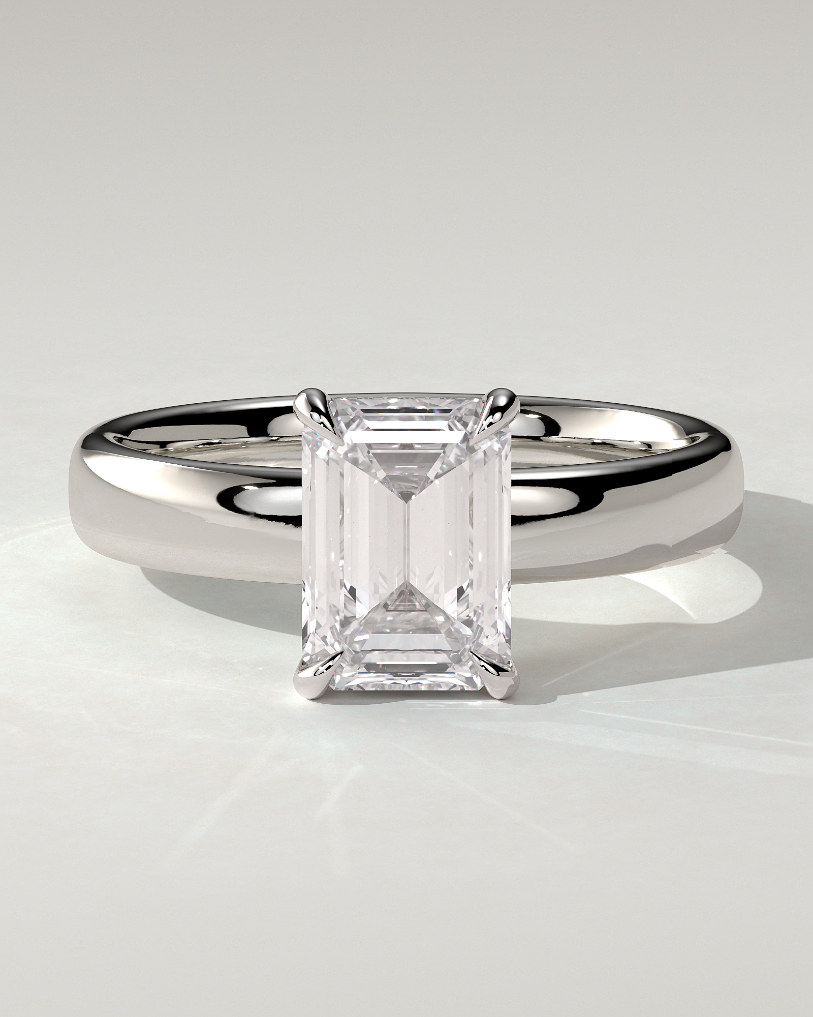 Kate Solitaire Emerald Ring