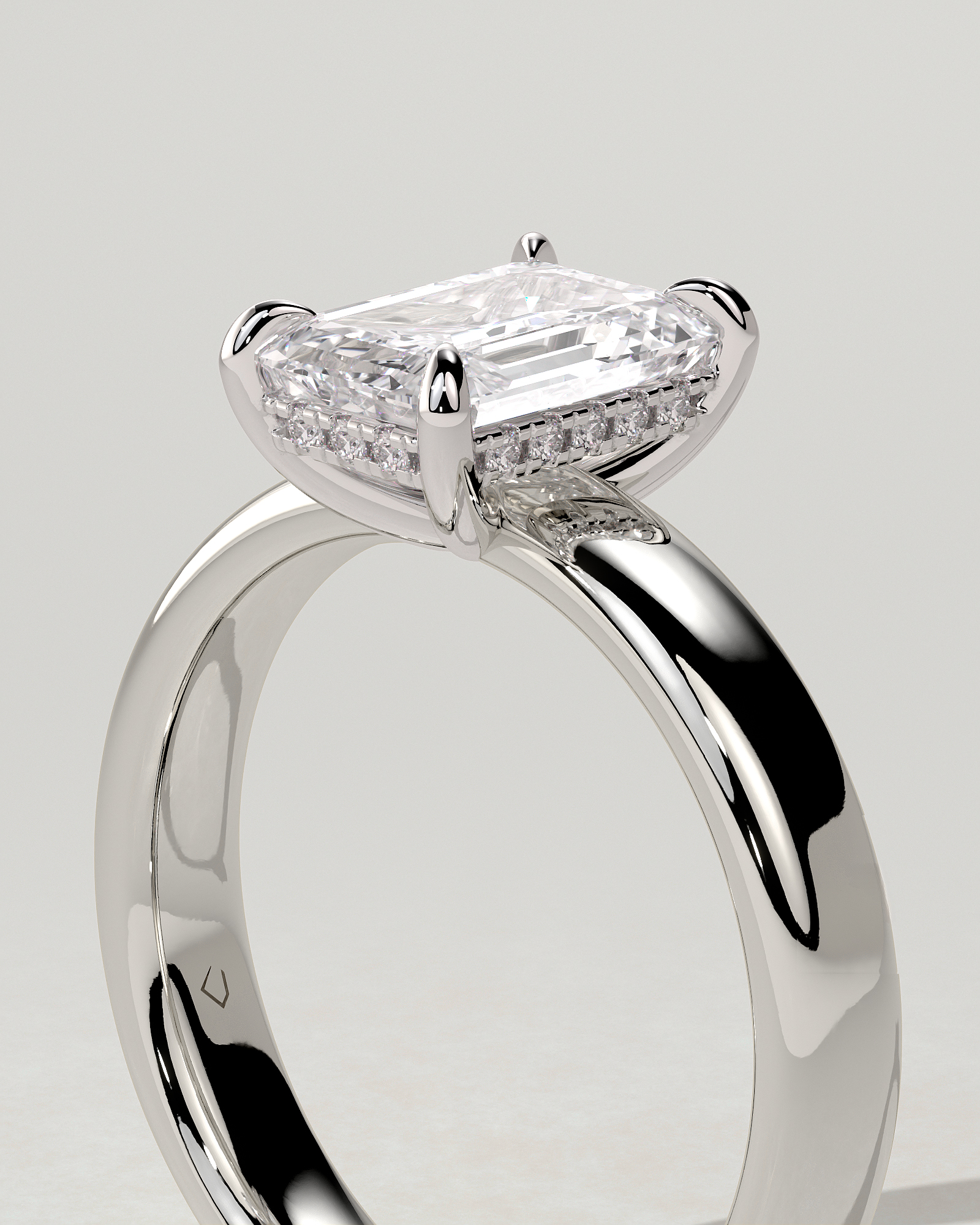 Kate Solitaire Emerald Ring