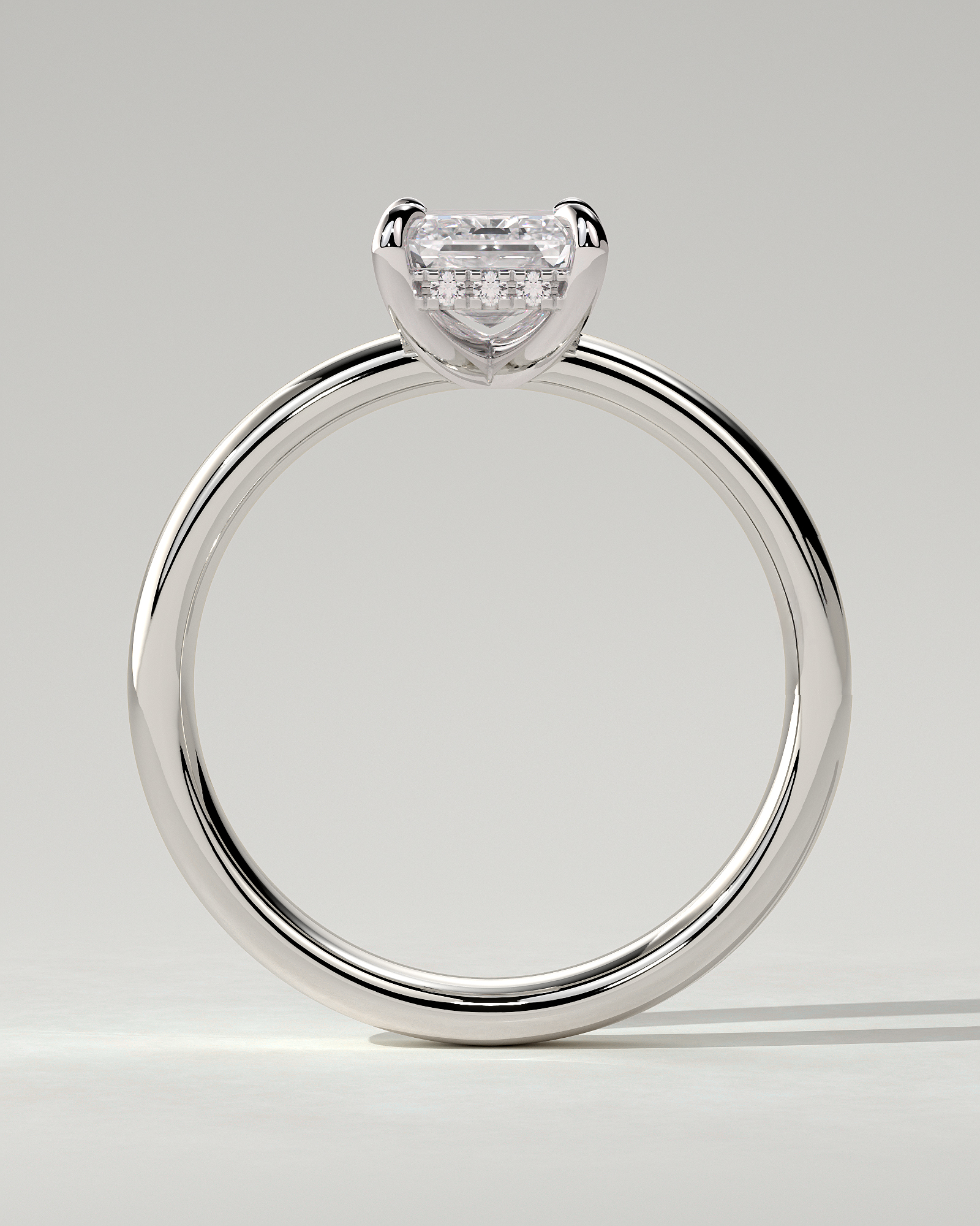 Kate Solitaire Emerald Ring