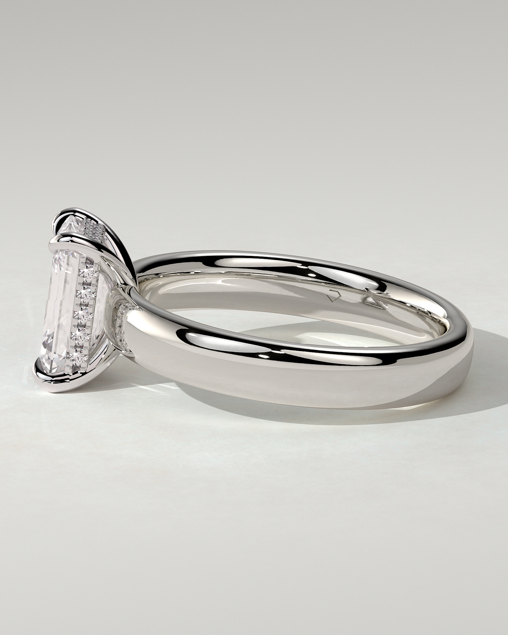 Kate Solitaire Emerald Ring