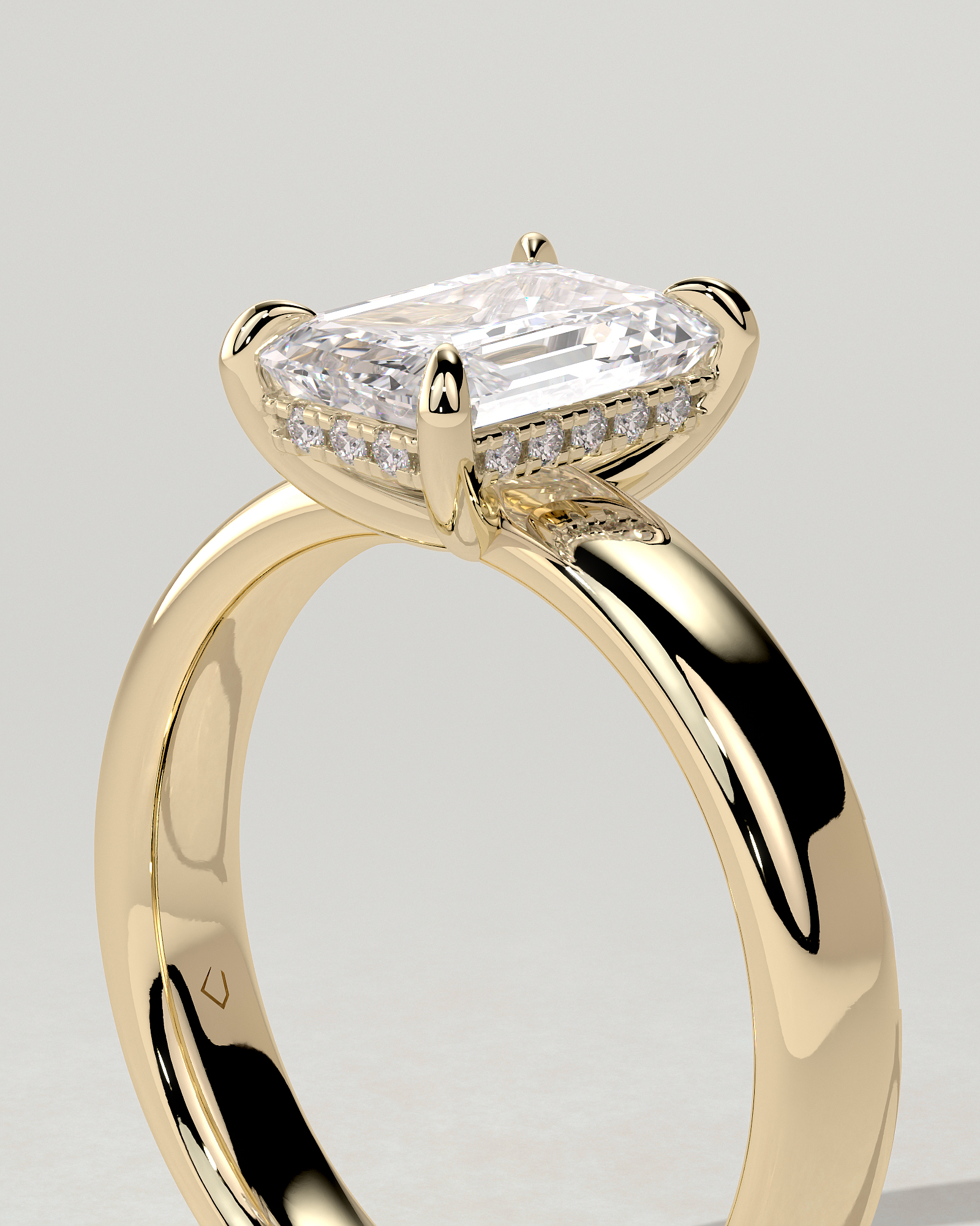Kate Solitaire Emerald Ring