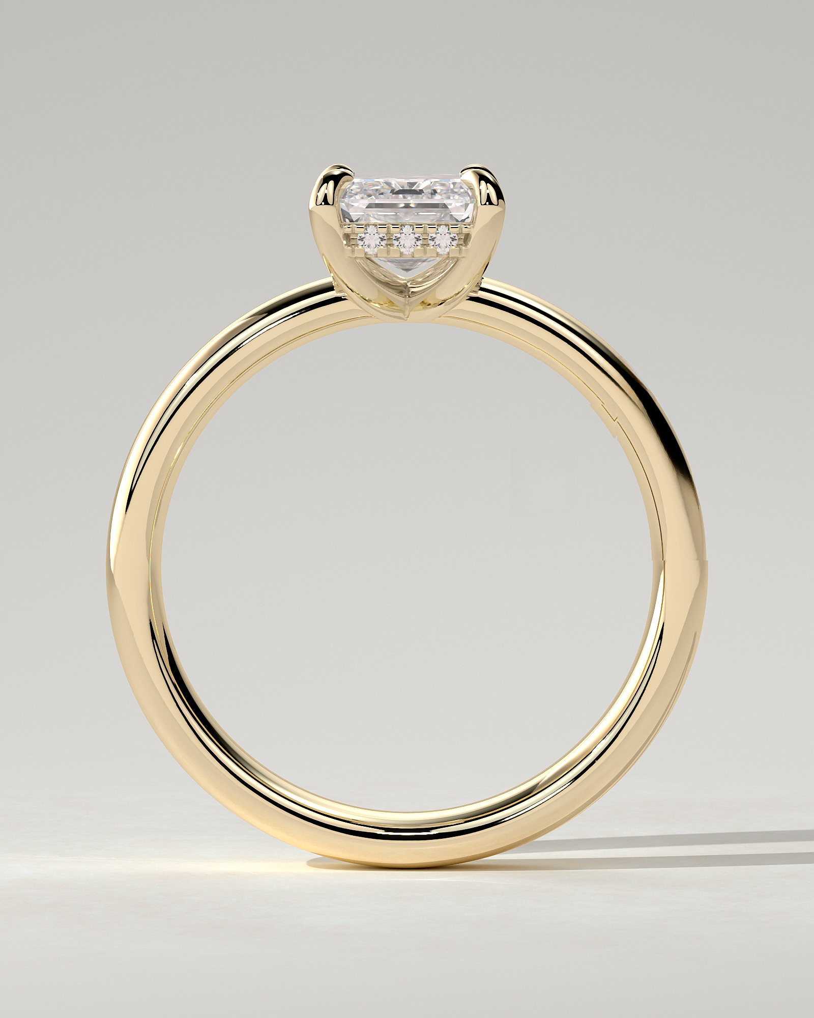 Kate Solitaire Emerald Ring