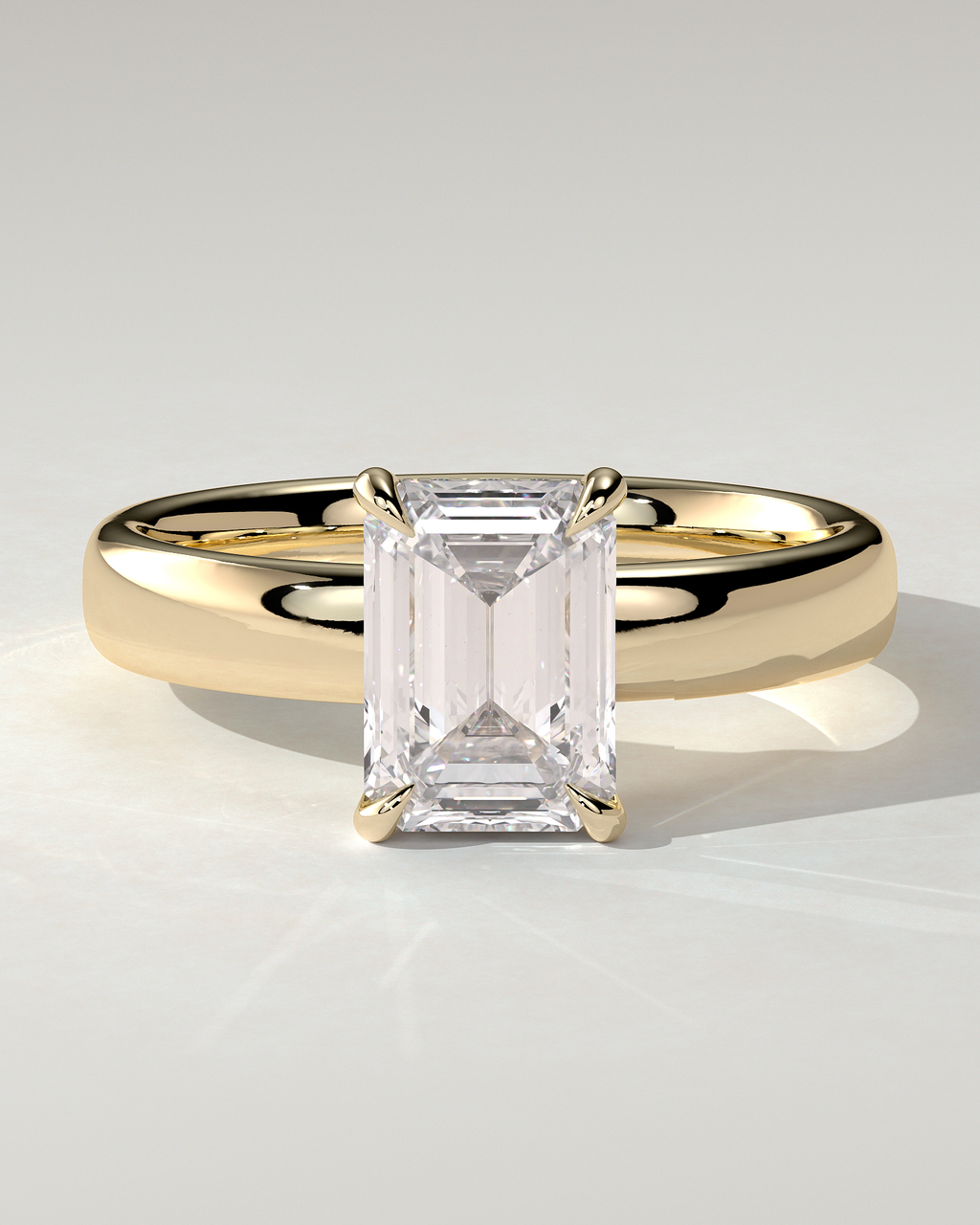 Kate Solitaire Emerald Ring