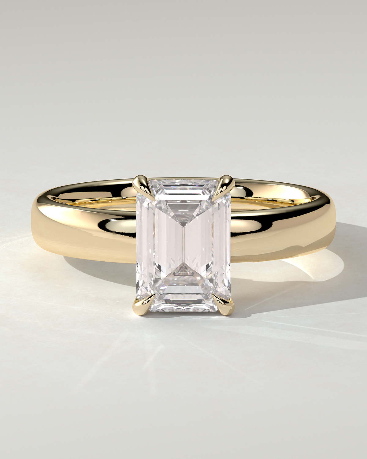 Kate Solitaire Emerald Ring