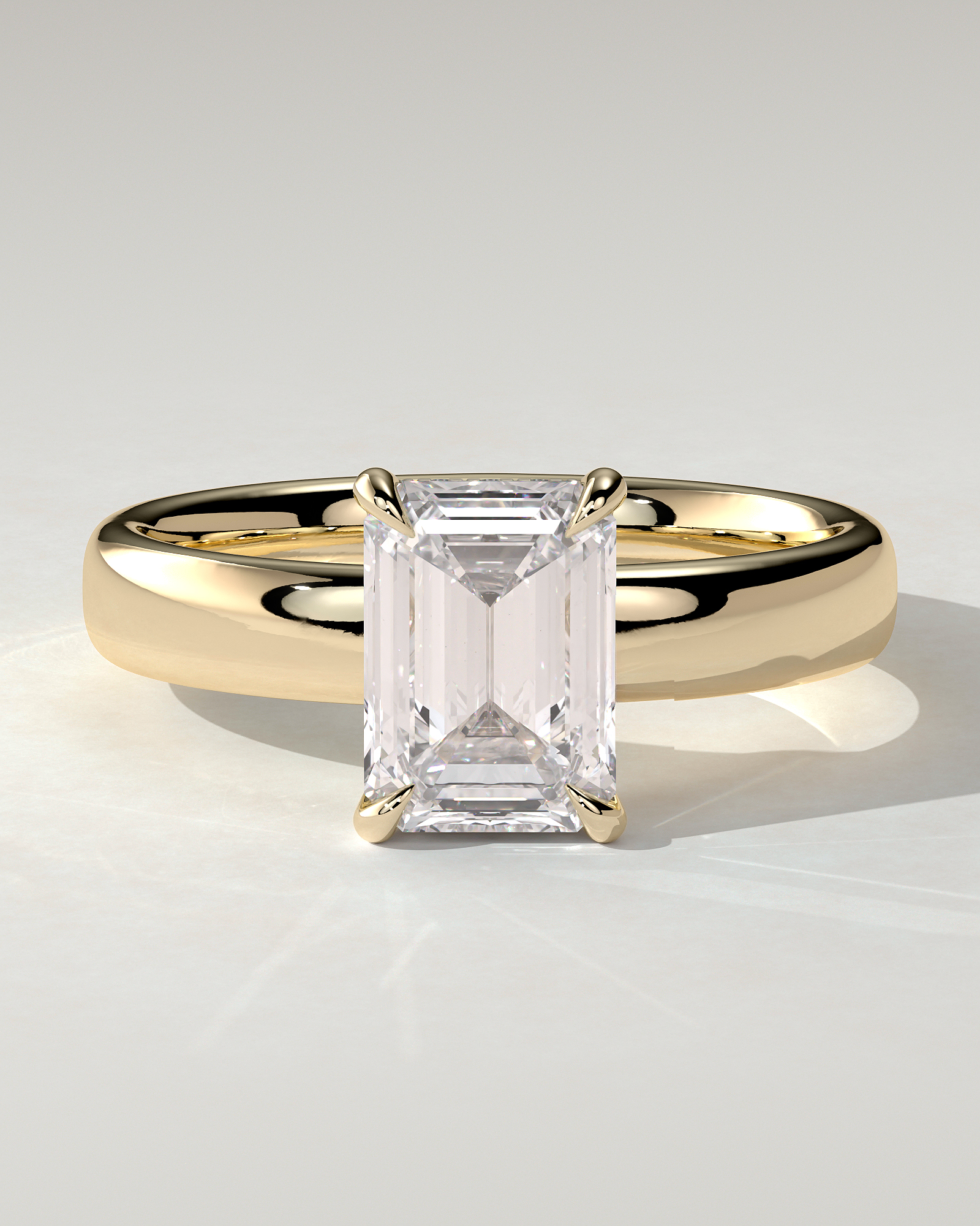 Kate Solitaire Emerald Ring