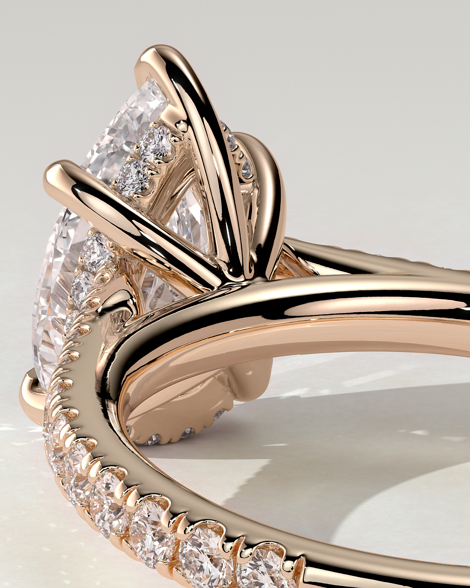 Katrina Solitaire Pear Ring