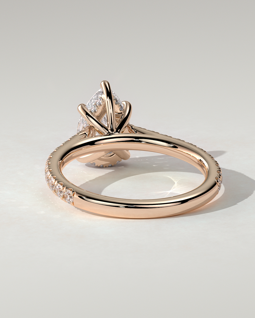 Katrina Solitaire Pear Ring
