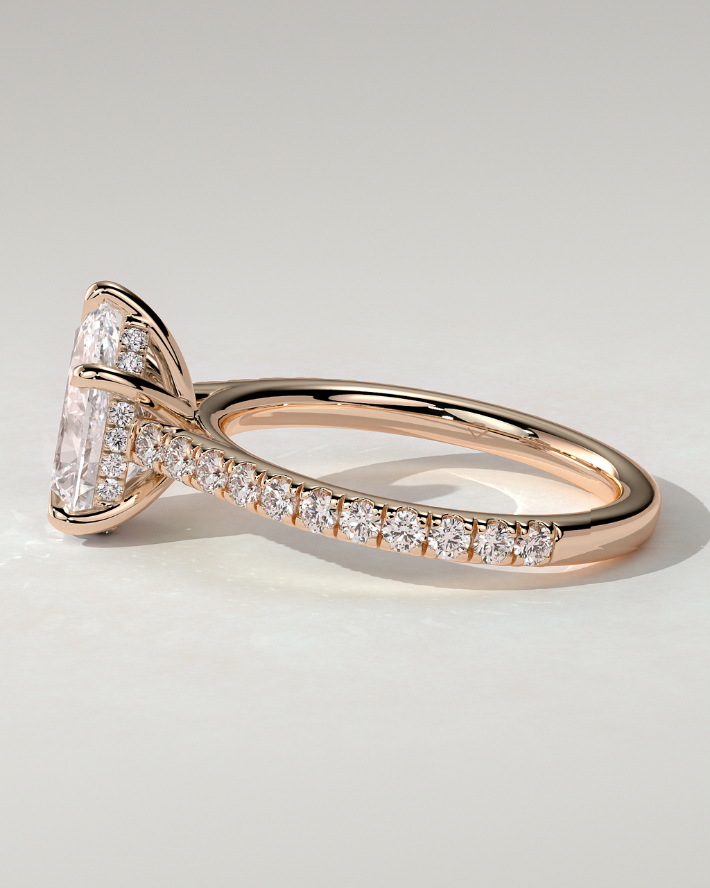 Katrina Solitaire Pear Ring