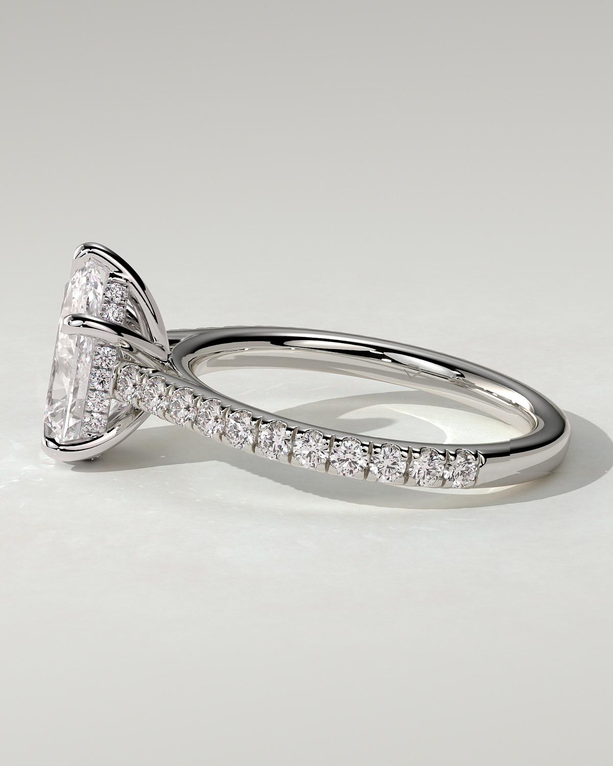 Katrina Solitaire Pear Ring