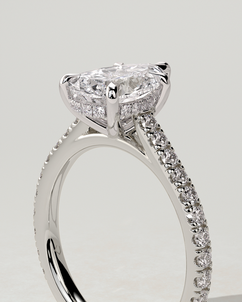Katrina Solitaire Pear Ring