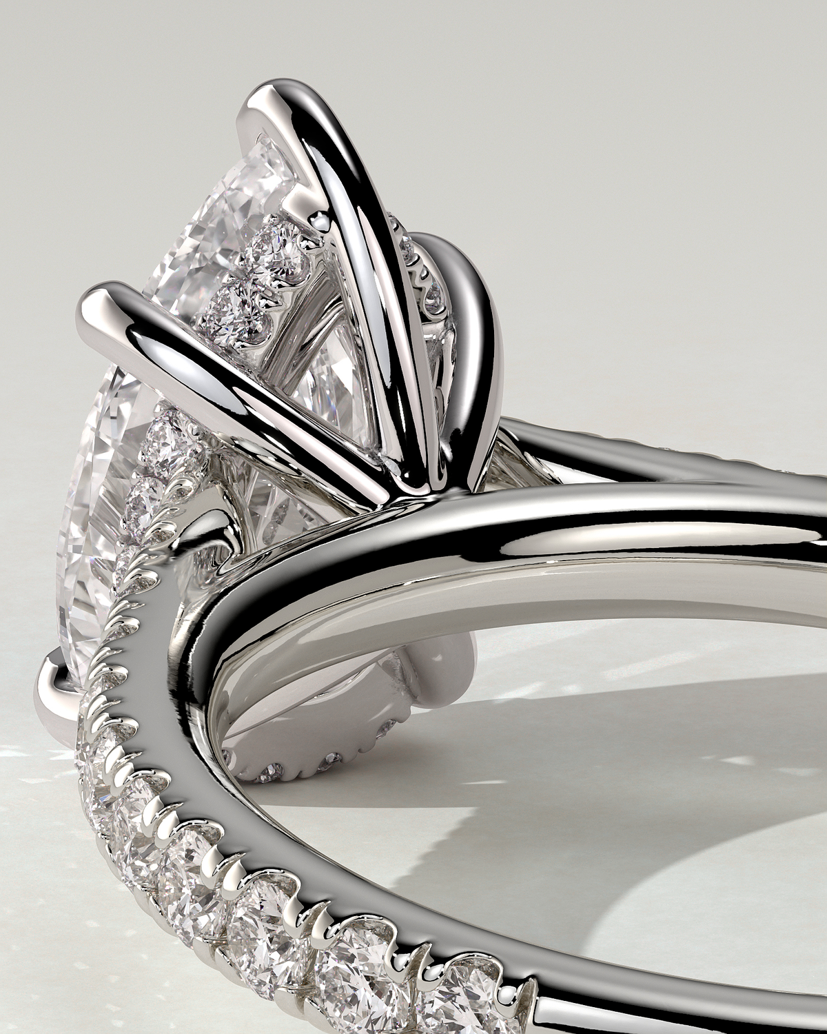 Katrina Solitaire Pear Ring