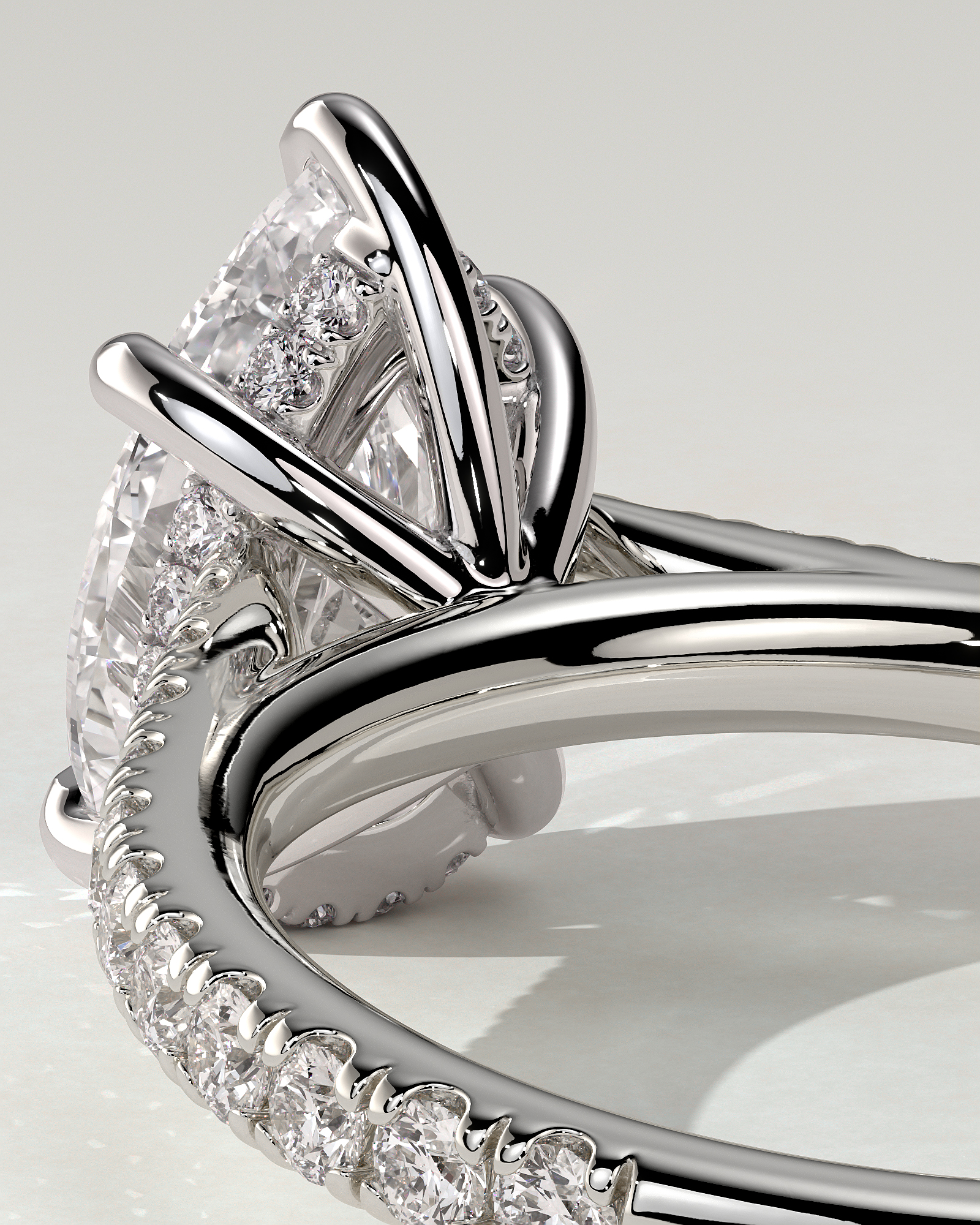 Katrina Solitaire Pear Ring