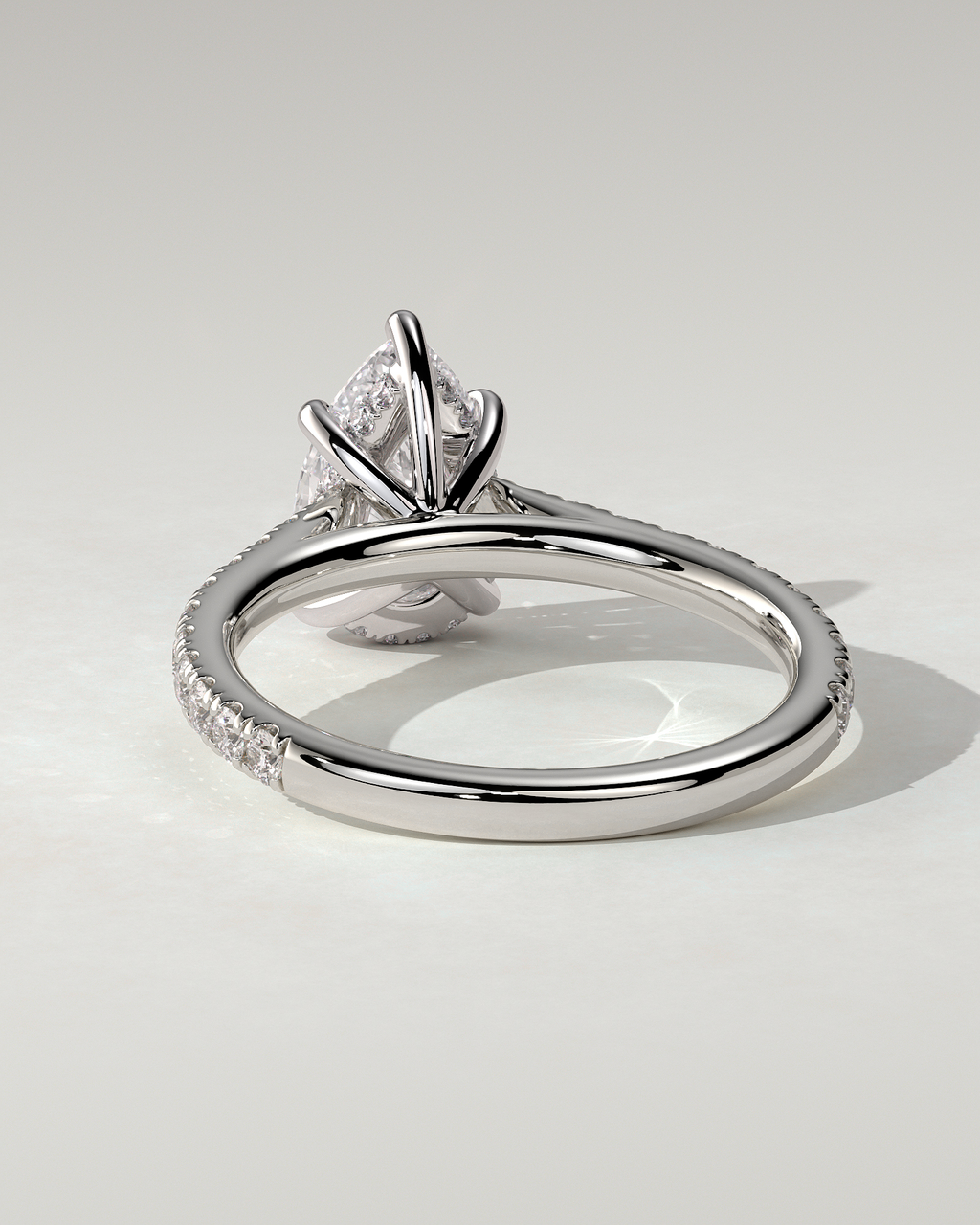 Katrina Solitaire Pear Ring