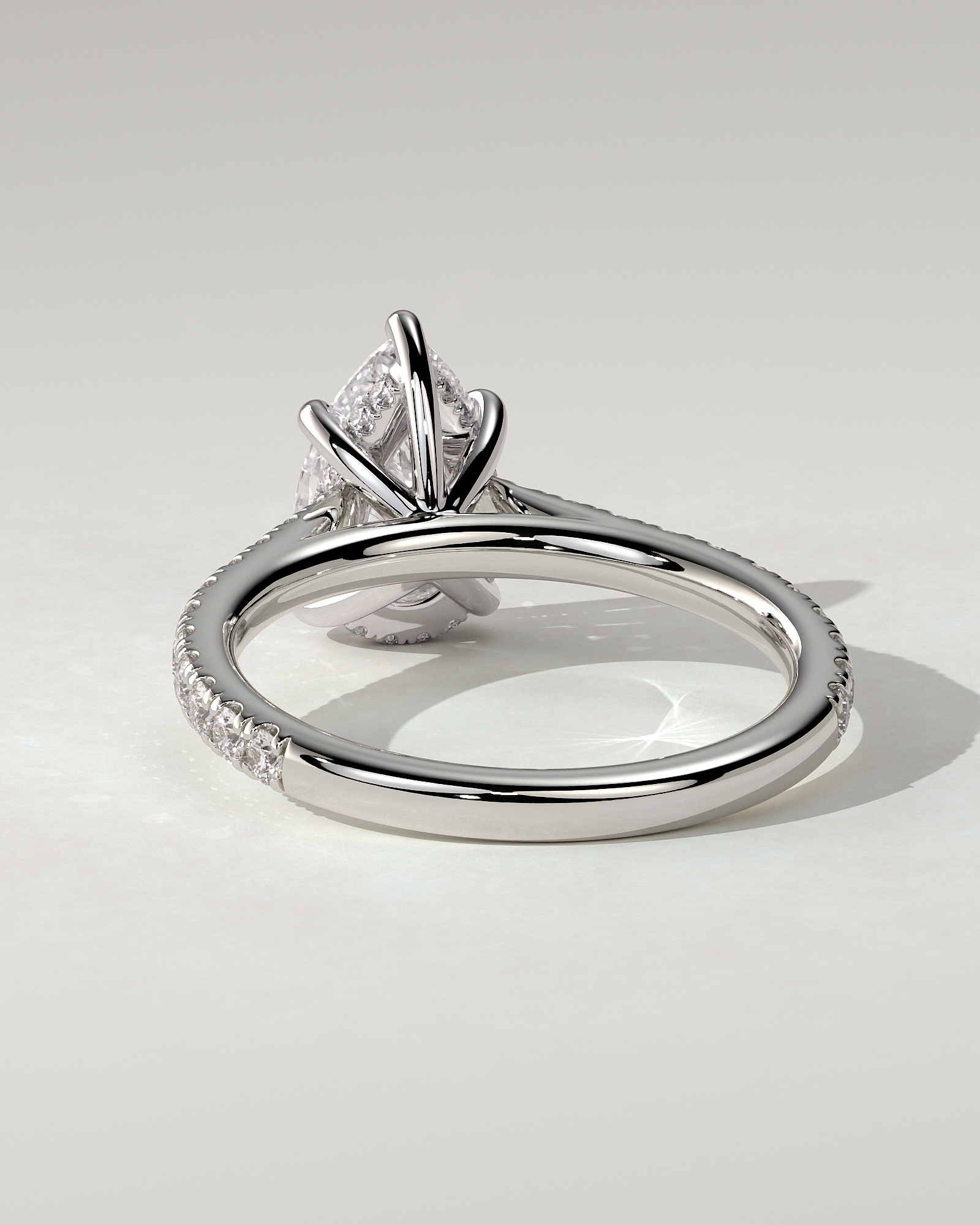 Katrina Solitaire Pear Ring