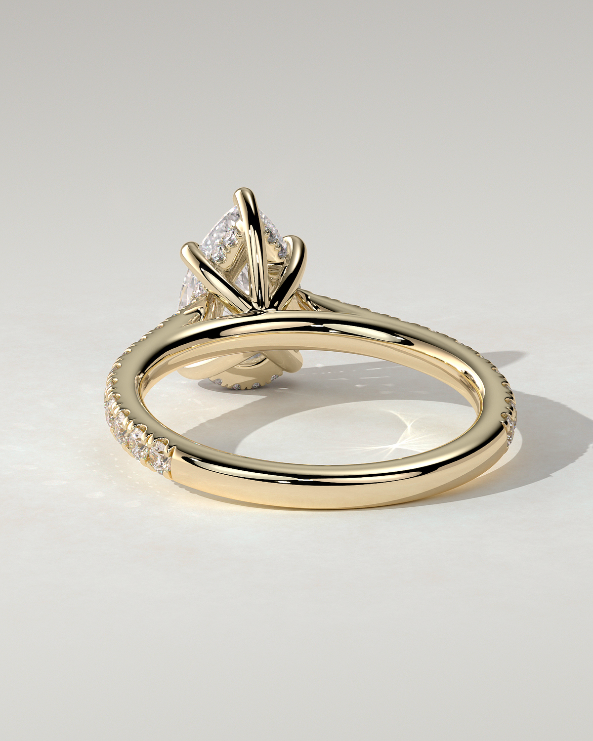 Katrina Solitaire Pear Ring