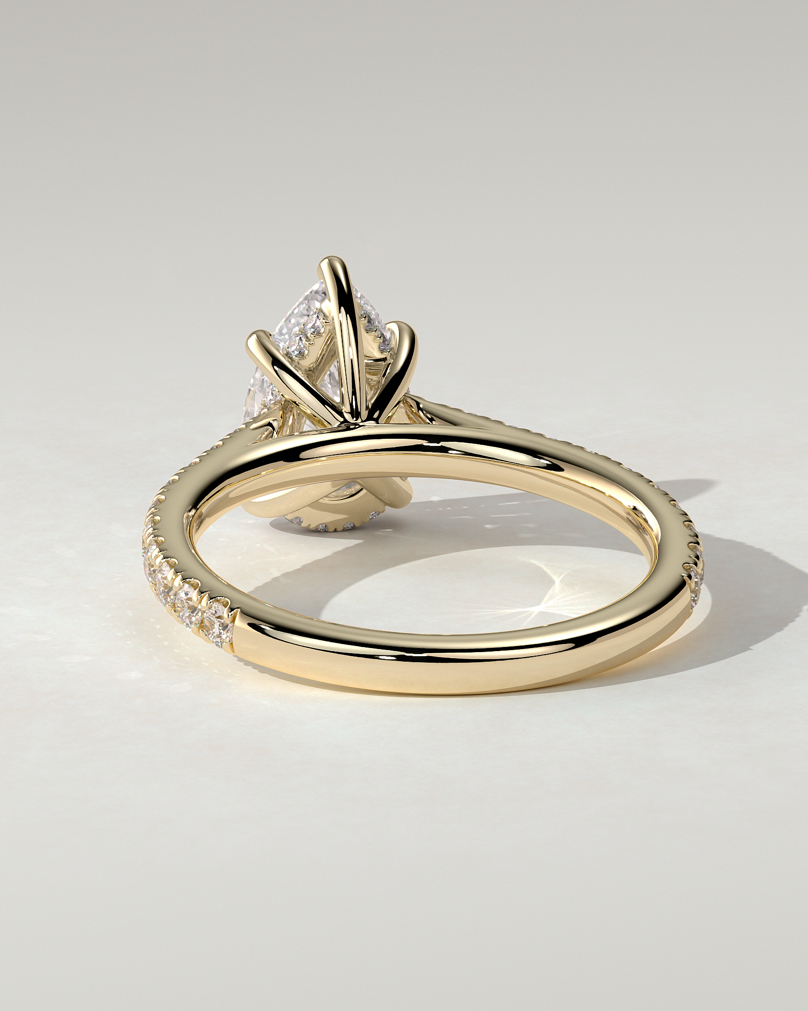 Katrina Solitaire Pear Ring
