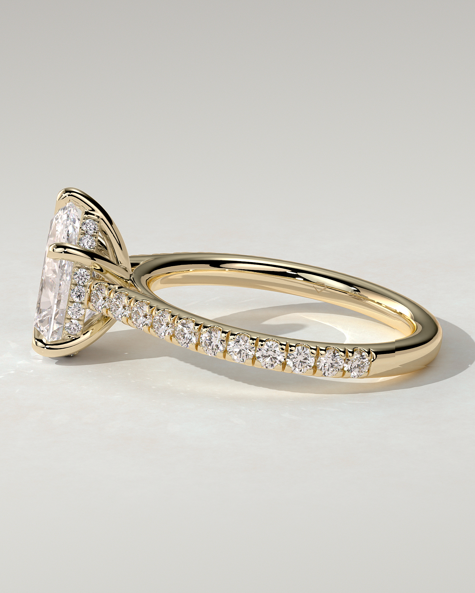 Katrina Solitaire Pear Ring