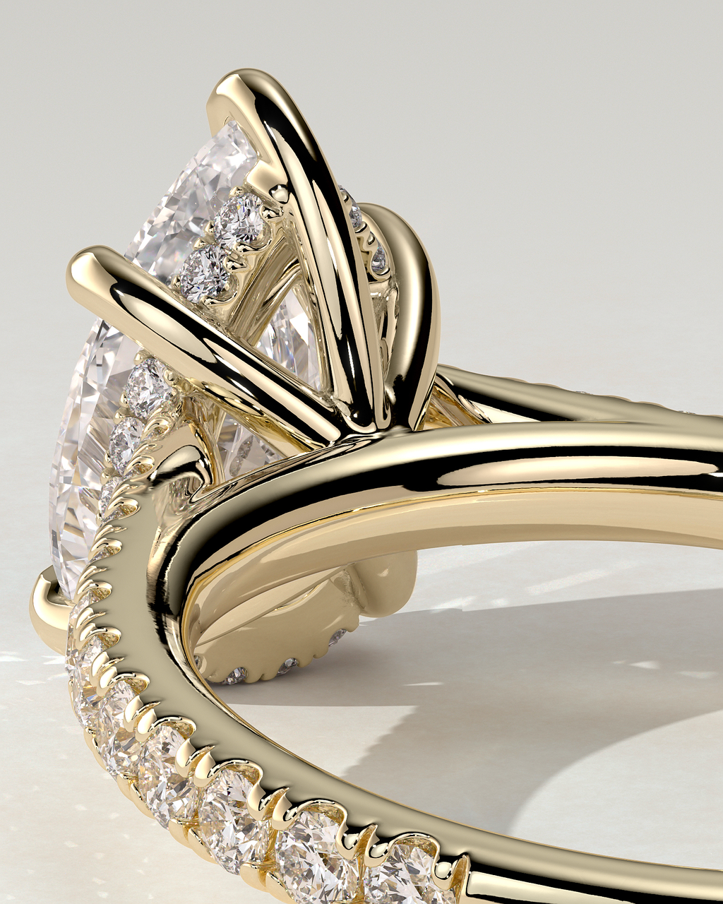 Katrina Solitaire Pear Ring