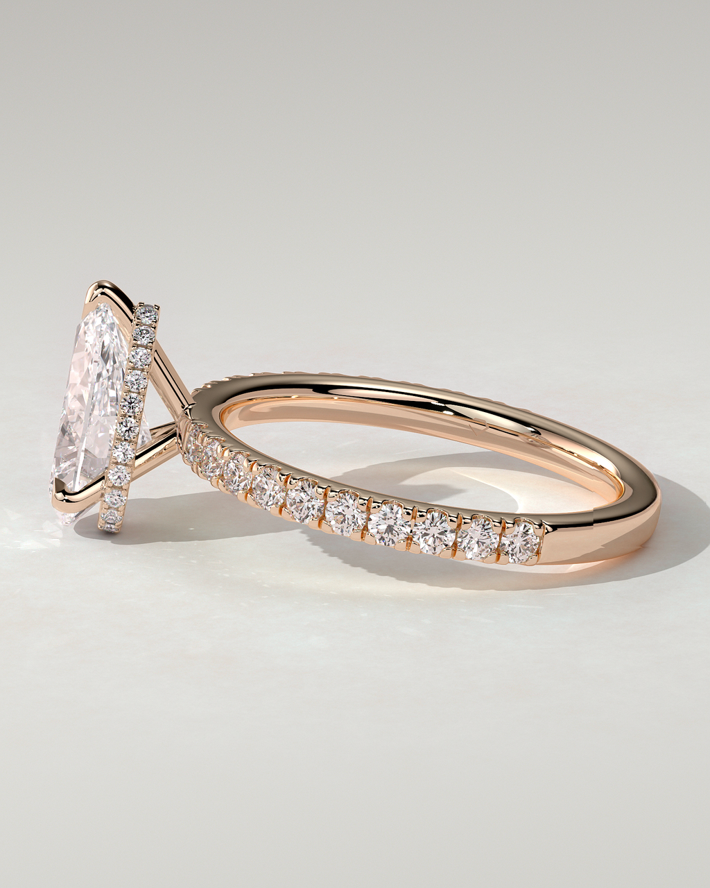 Keira Solitaire Pear Ring