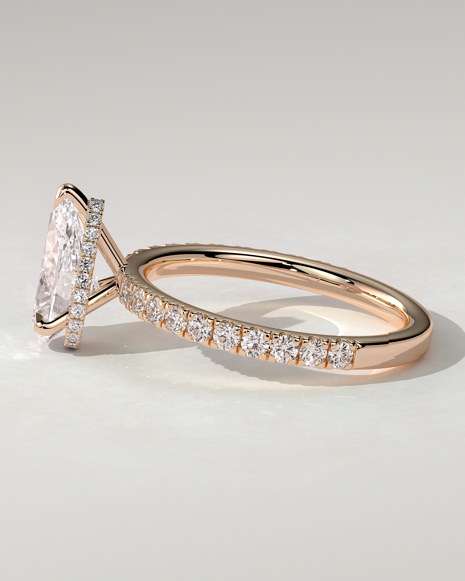 Keira Solitaire Pear Ring