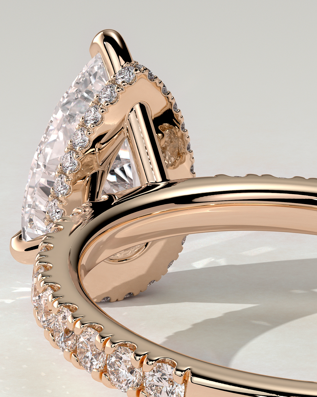 Keira Solitaire Pear Ring