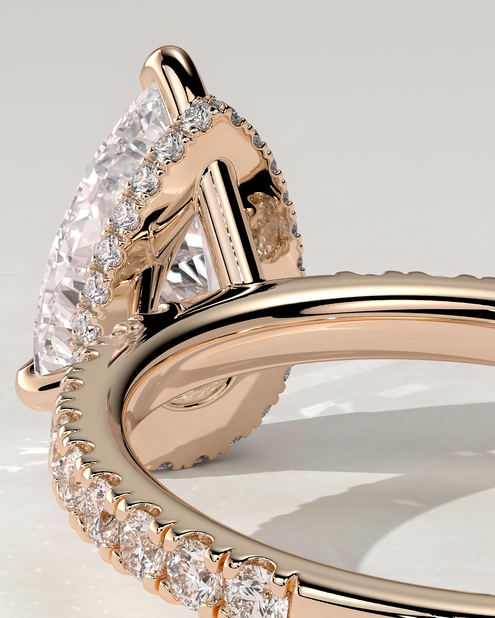 Keira Solitaire Pear Ring