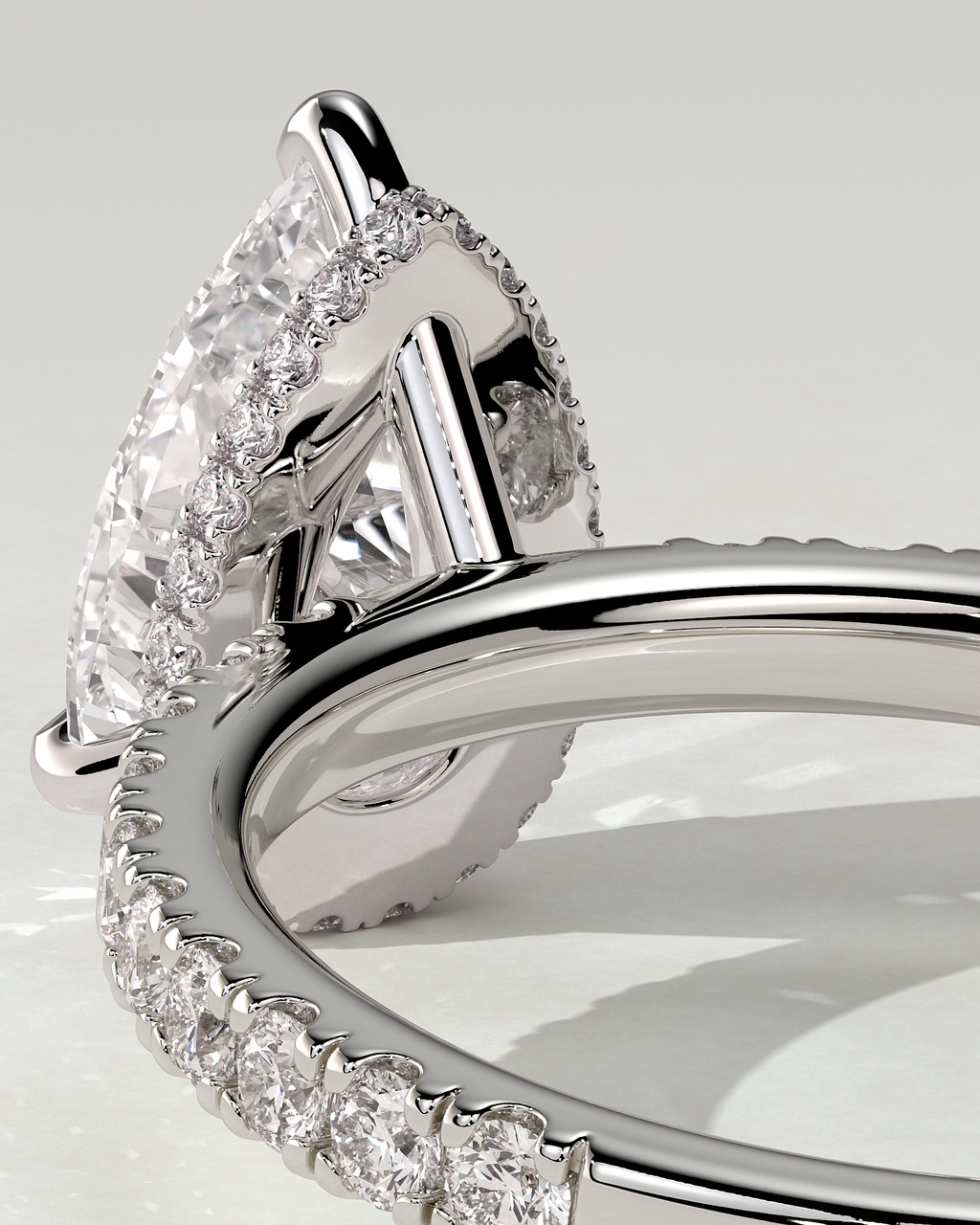 Keira Solitaire Pear Ring