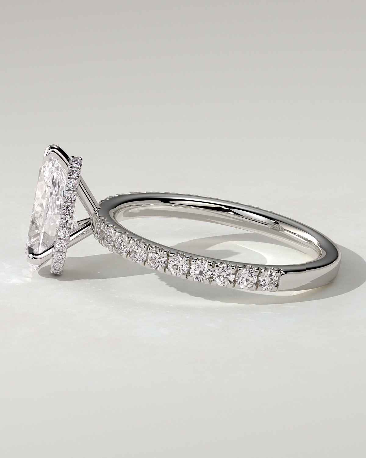 Keira Solitaire Pear Ring