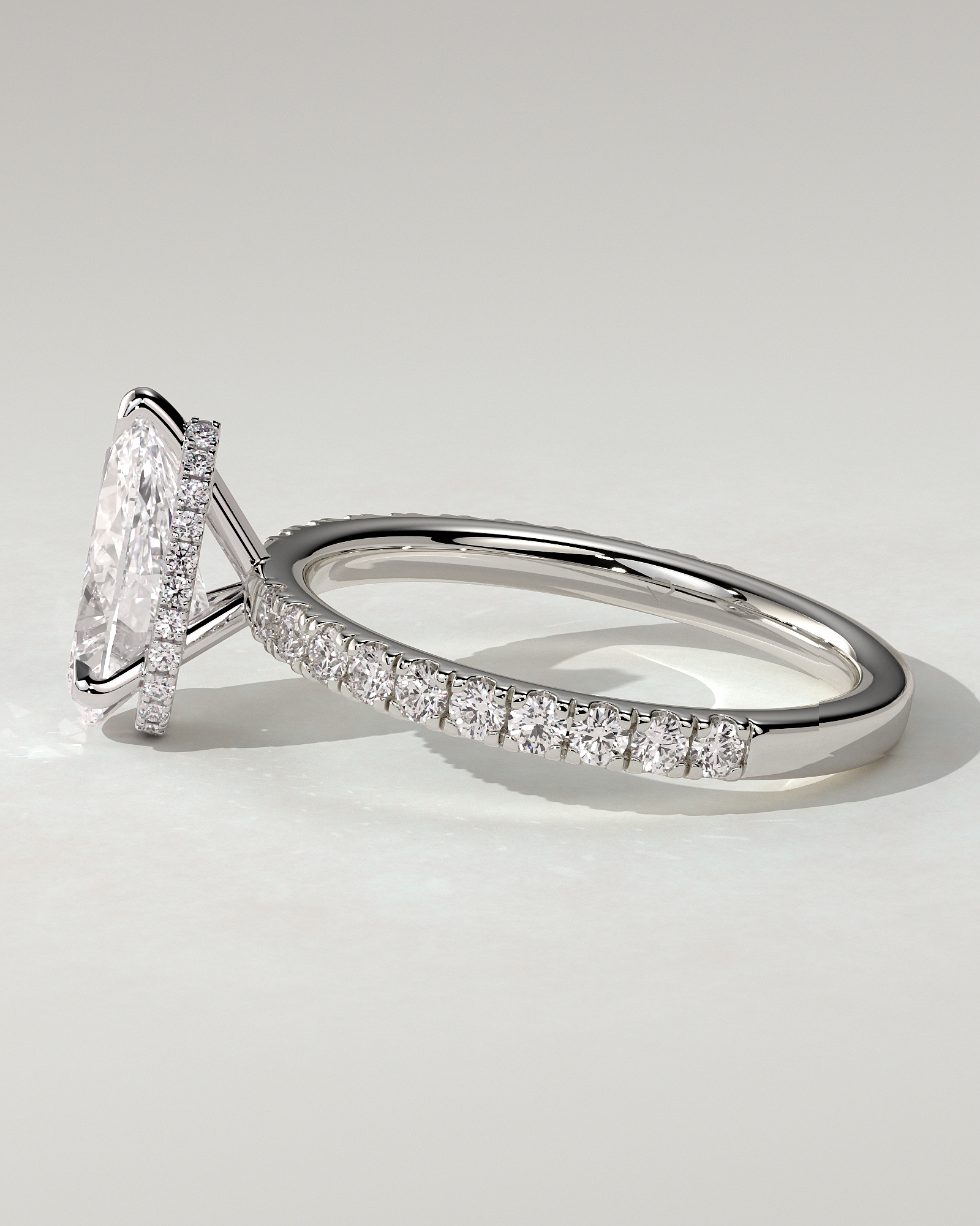Keira Solitaire Pear Ring
