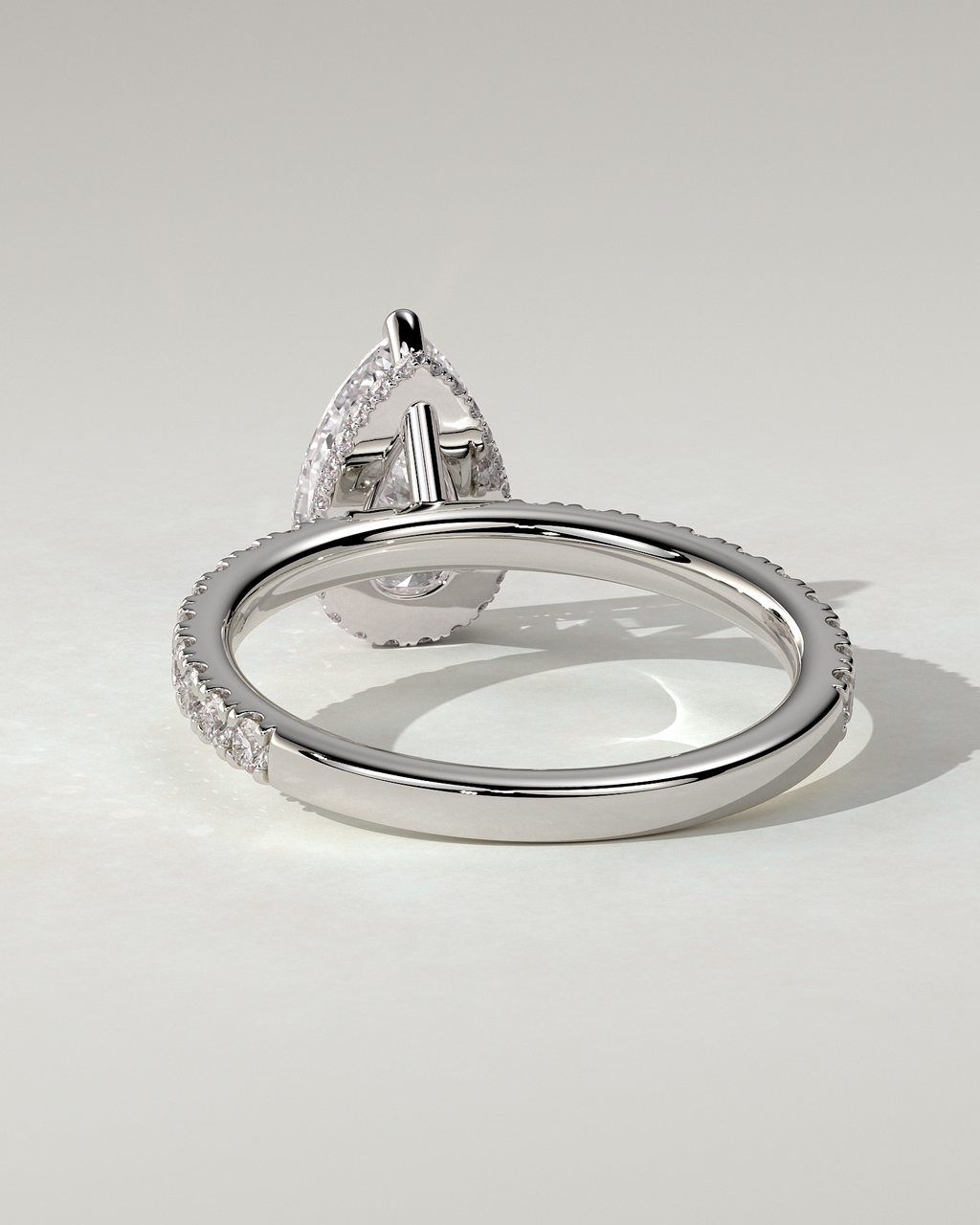 Keira Solitaire Pear Ring