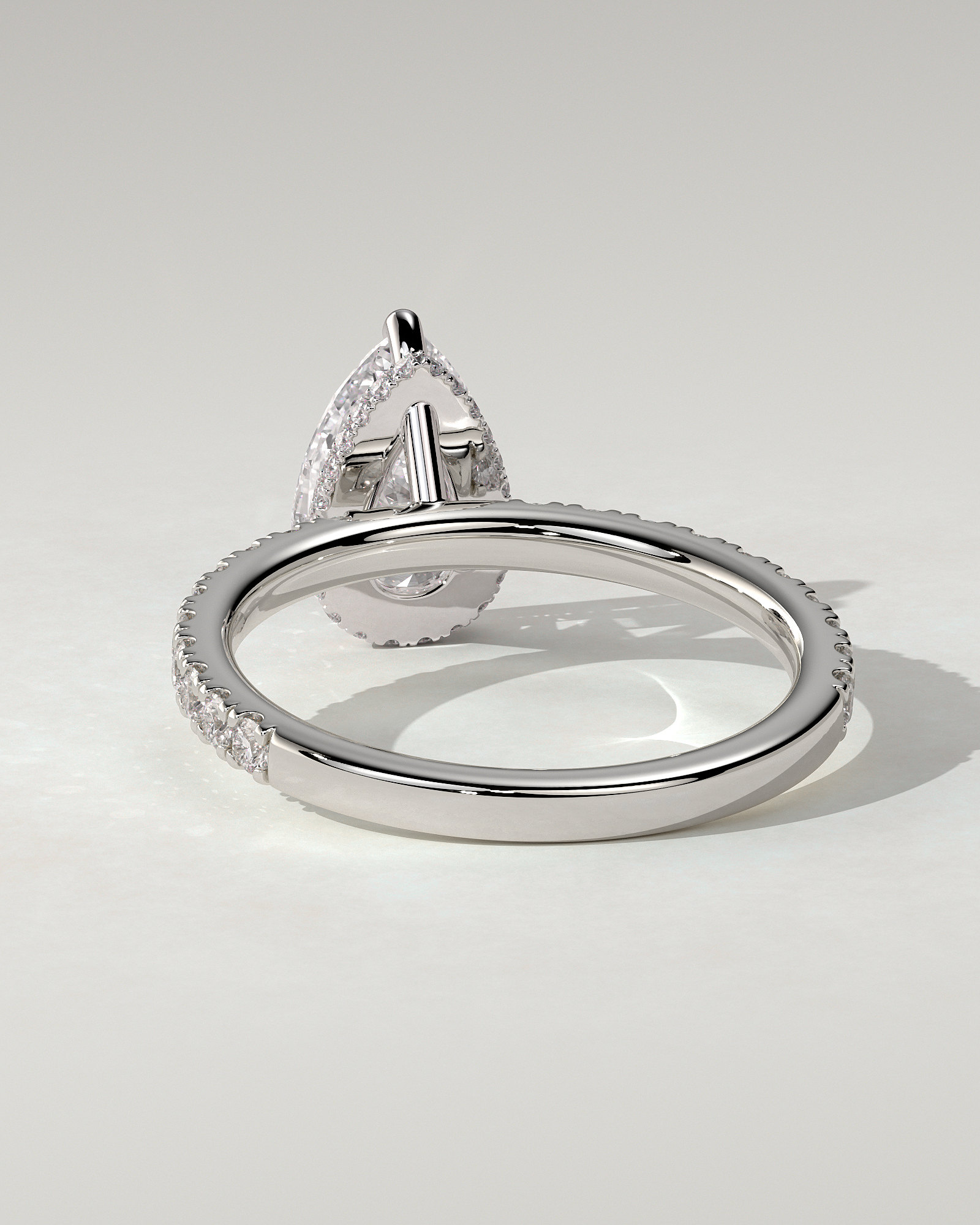 Keira Solitaire Pear Ring
