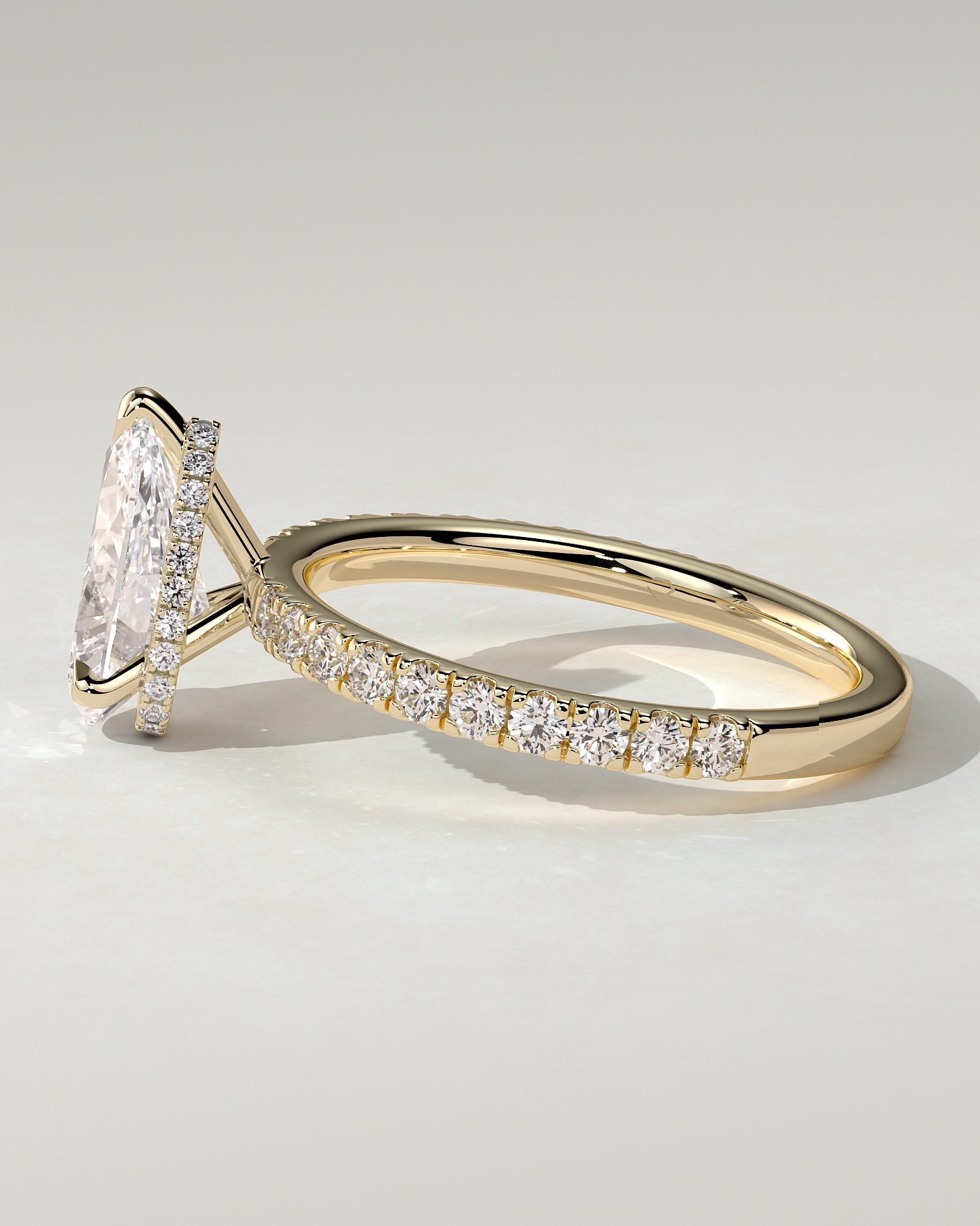 Keira Solitaire Pear Ring