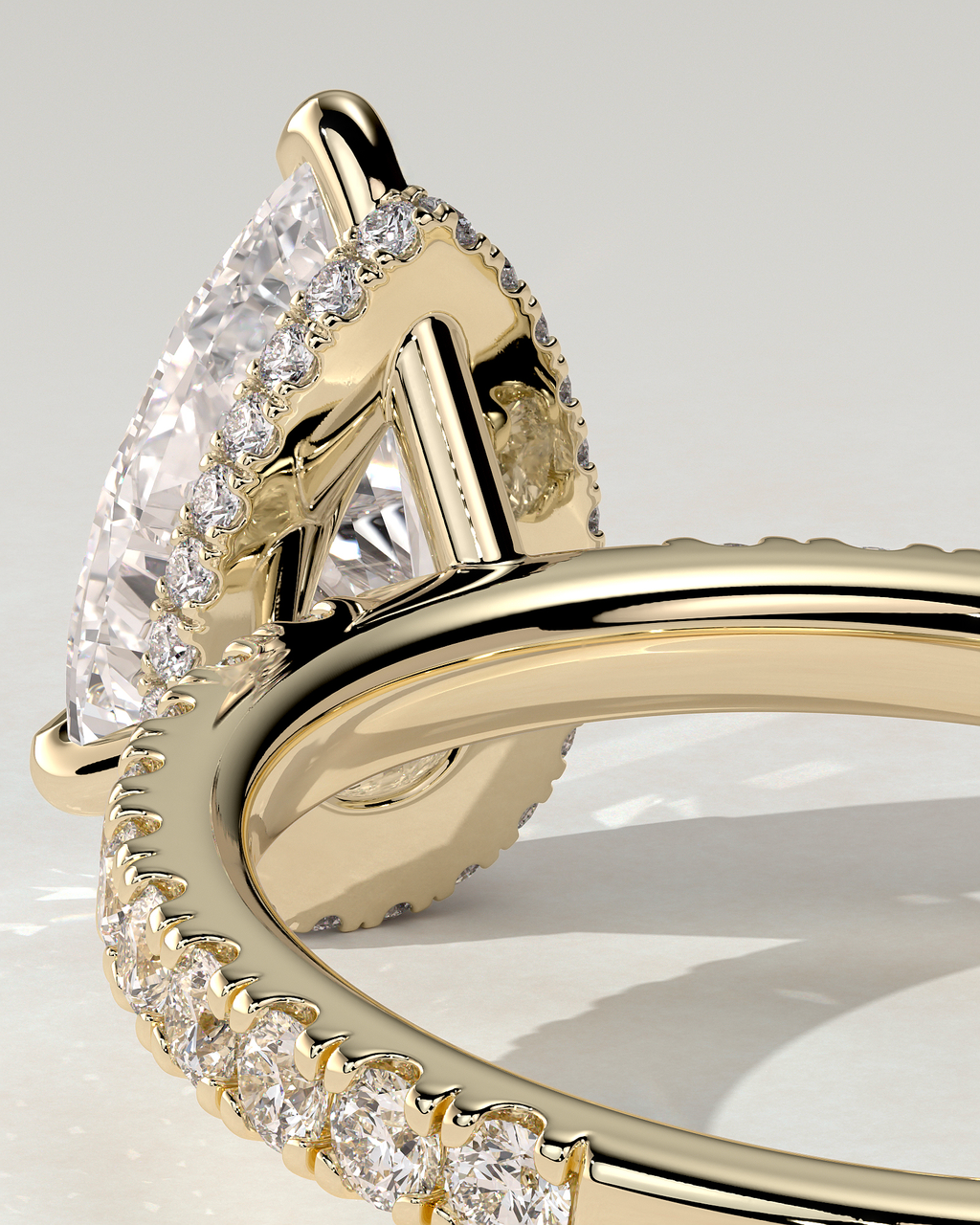 Keira Solitaire Pear Ring