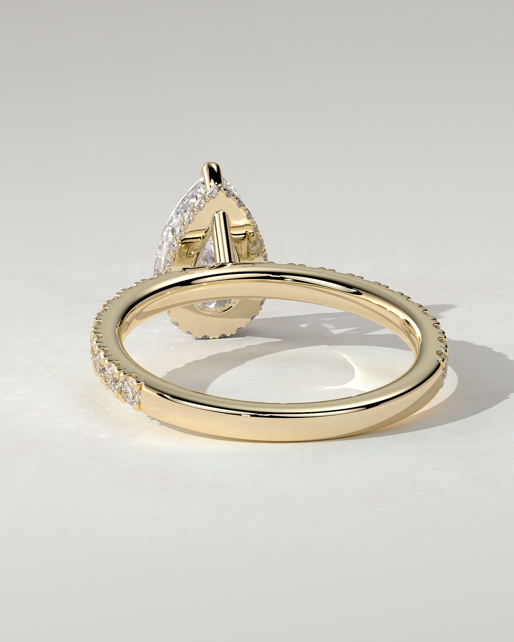 Keira Solitaire Pear Ring