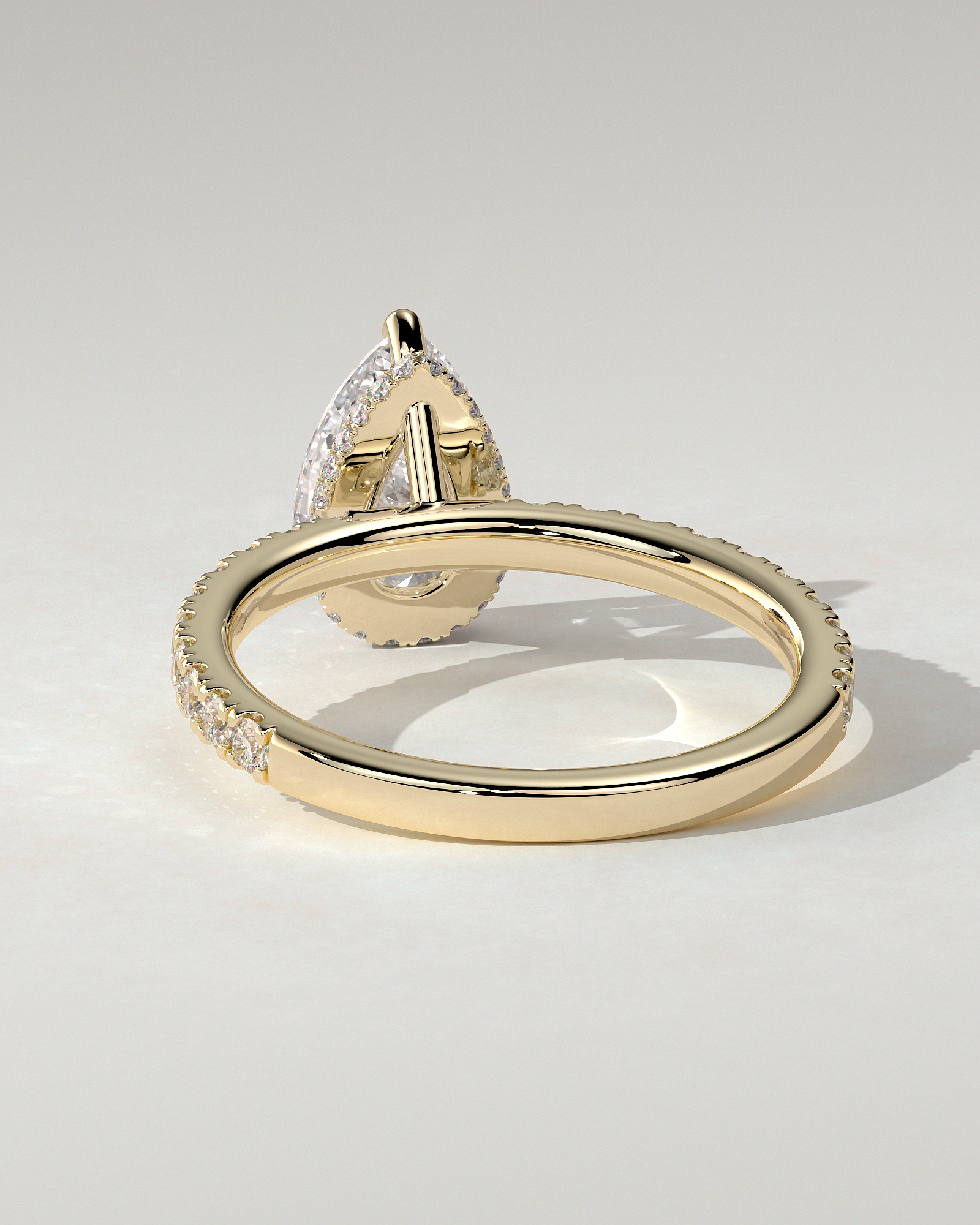 Keira Solitaire Pear Ring