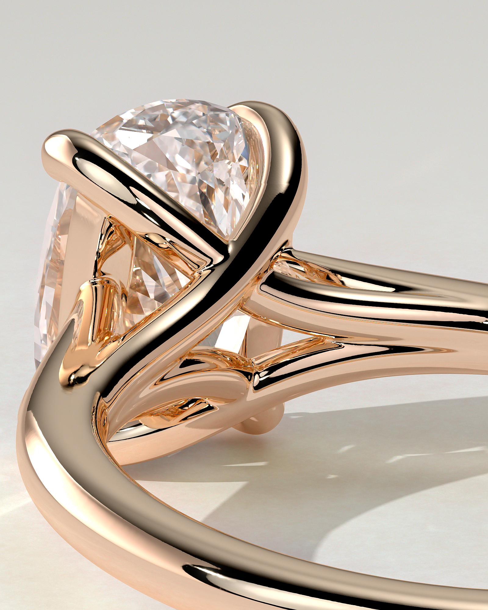 Kelsey Solitaire Cushion Ring