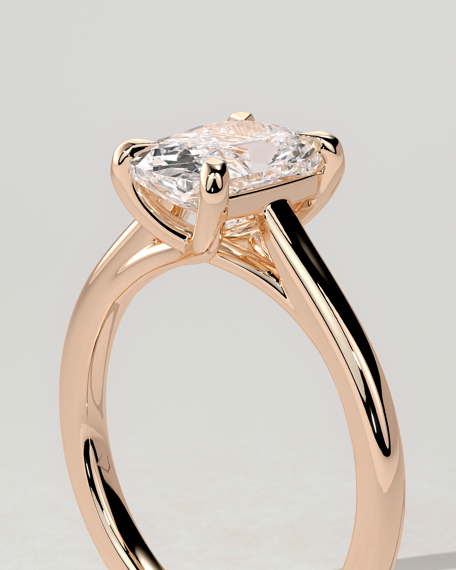 Kelsey Solitaire Cushion Ring