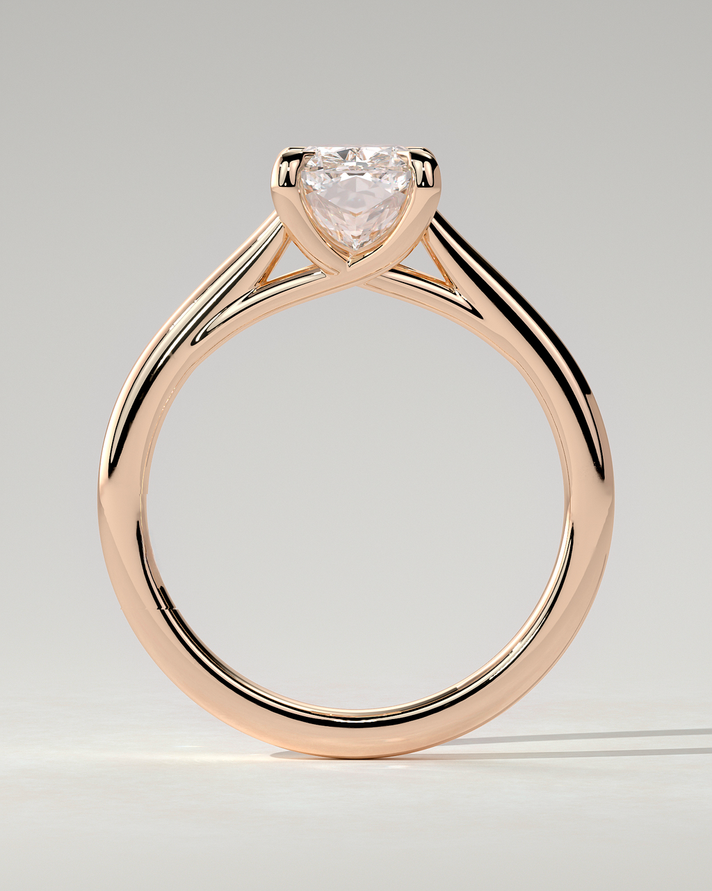 Kelsey Solitaire Cushion Ring