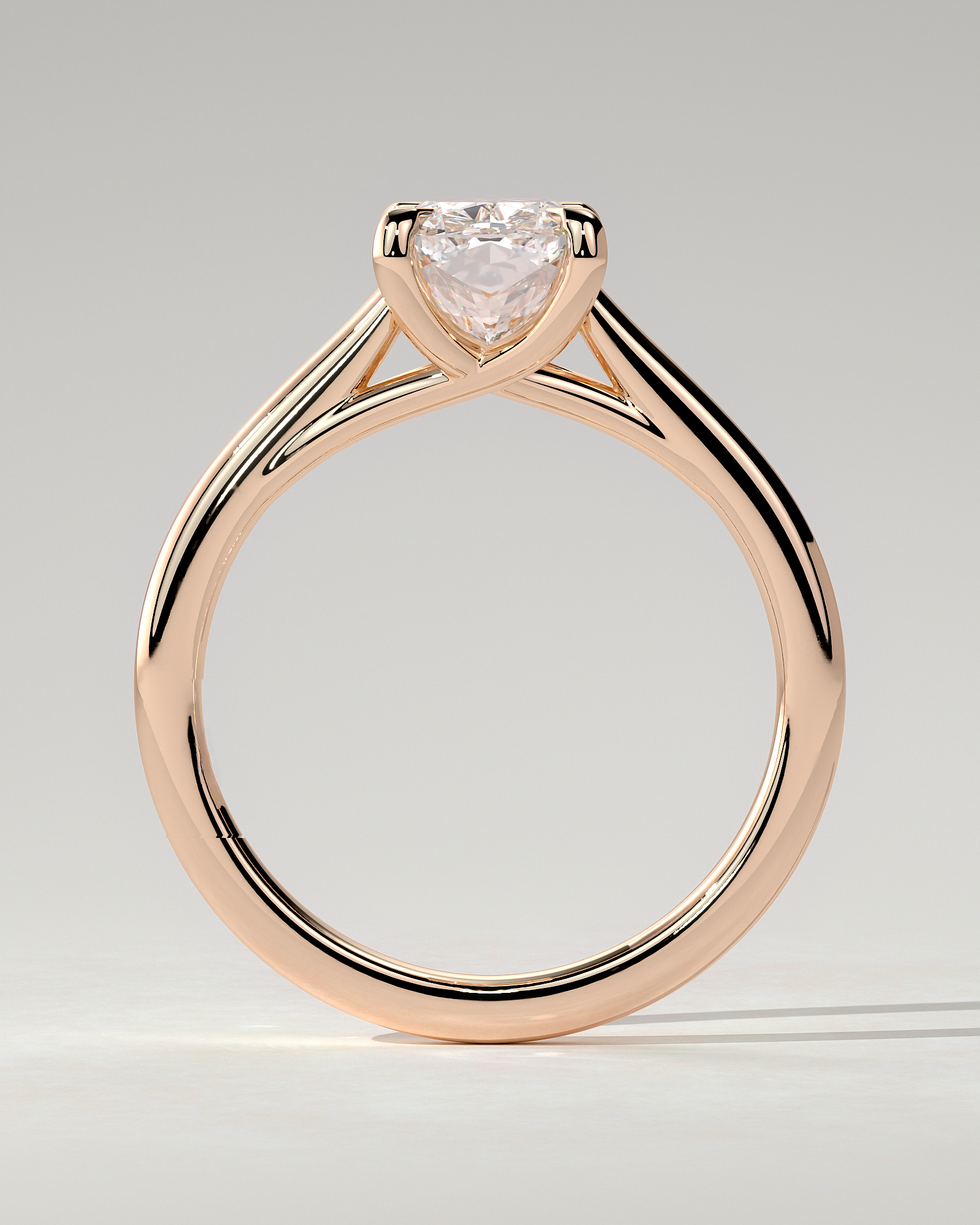 Kelsey Solitaire Cushion Ring
