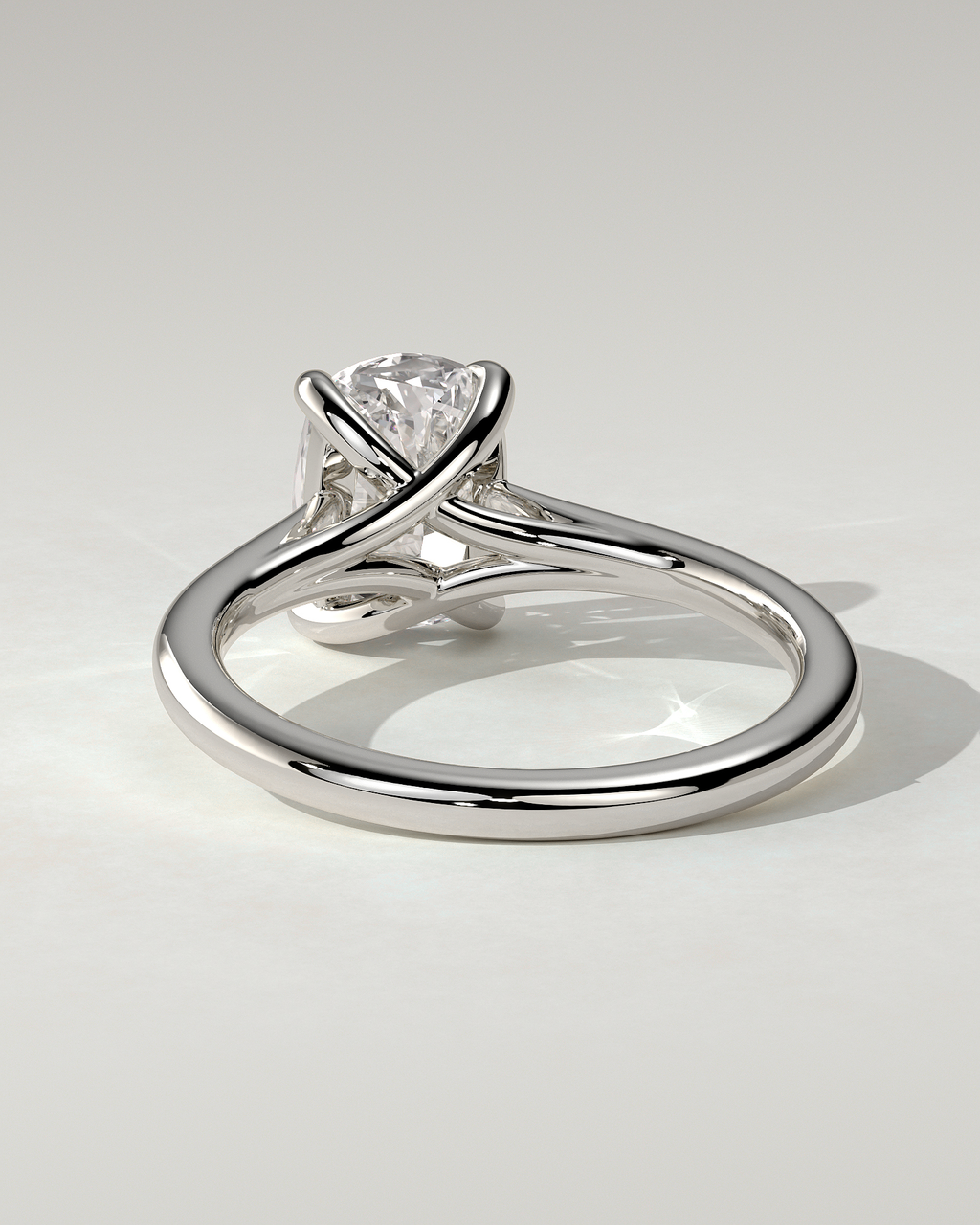 Kelsey Solitaire Cushion Ring