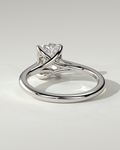 Kelsey Solitaire Cushion Ring