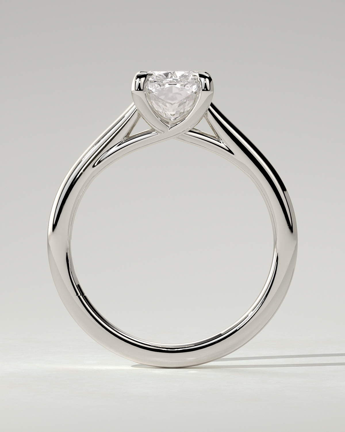 Kelsey Solitaire Cushion Ring
