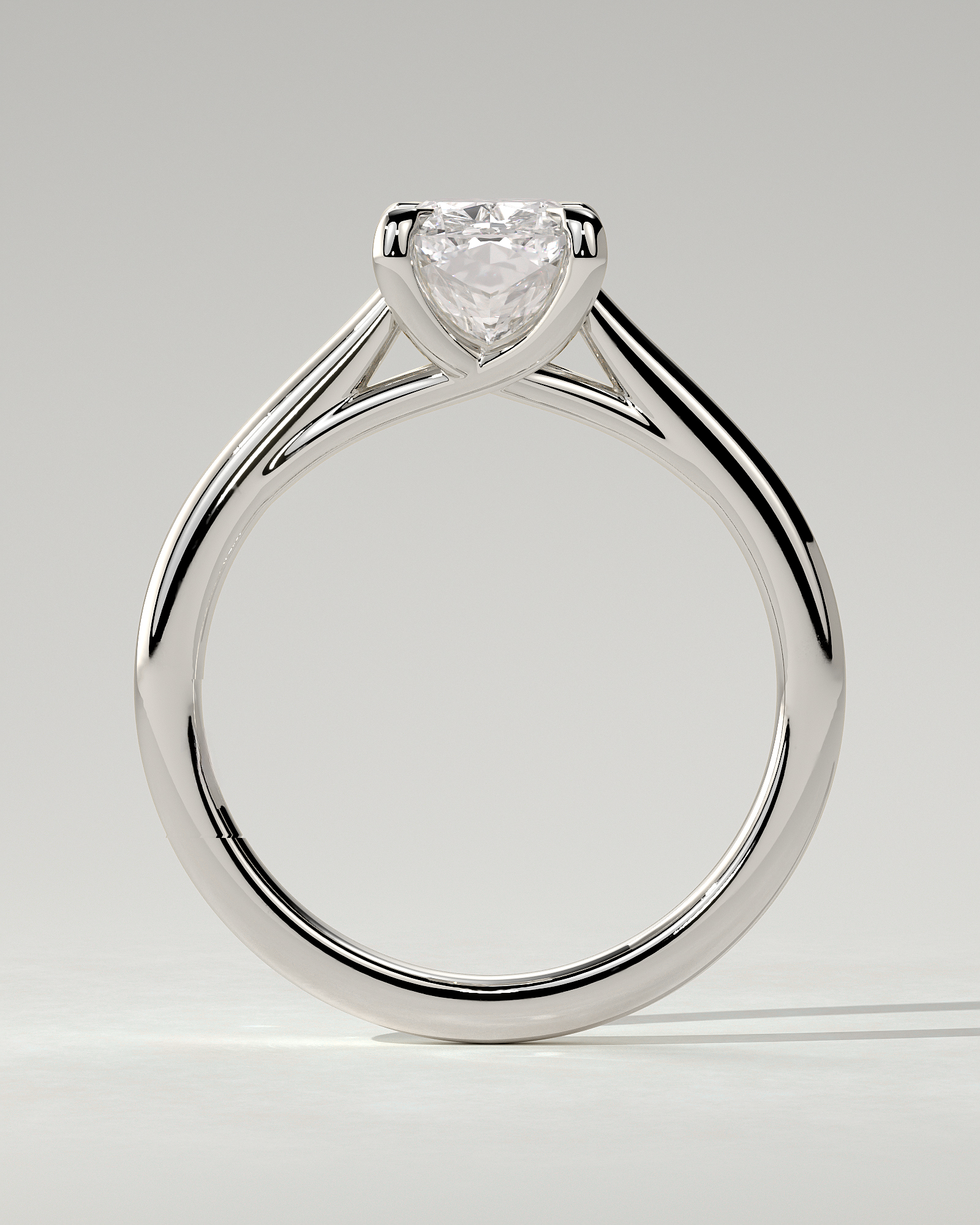 Kelsey Solitaire Cushion Ring