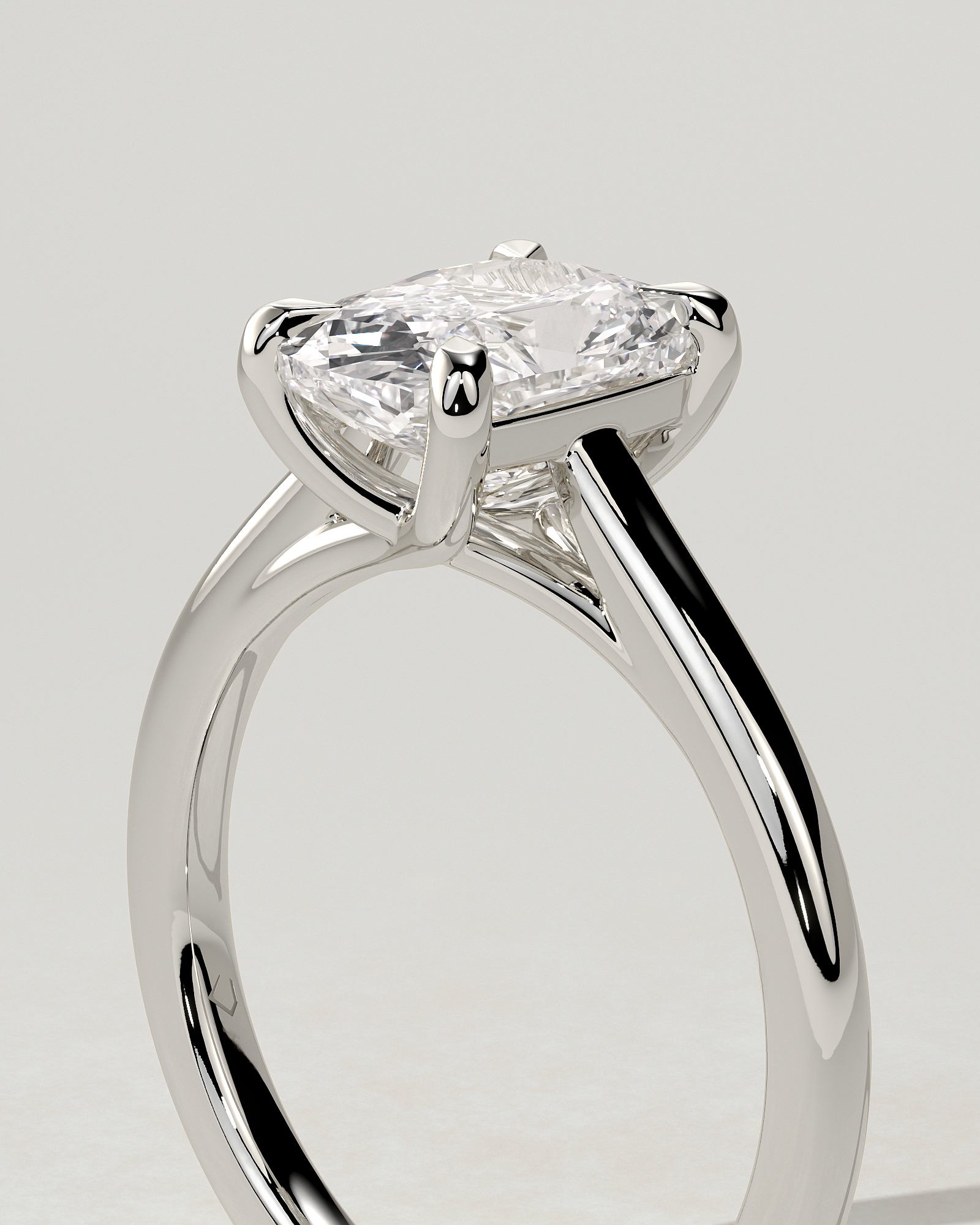 Kelsey Solitaire Cushion Ring