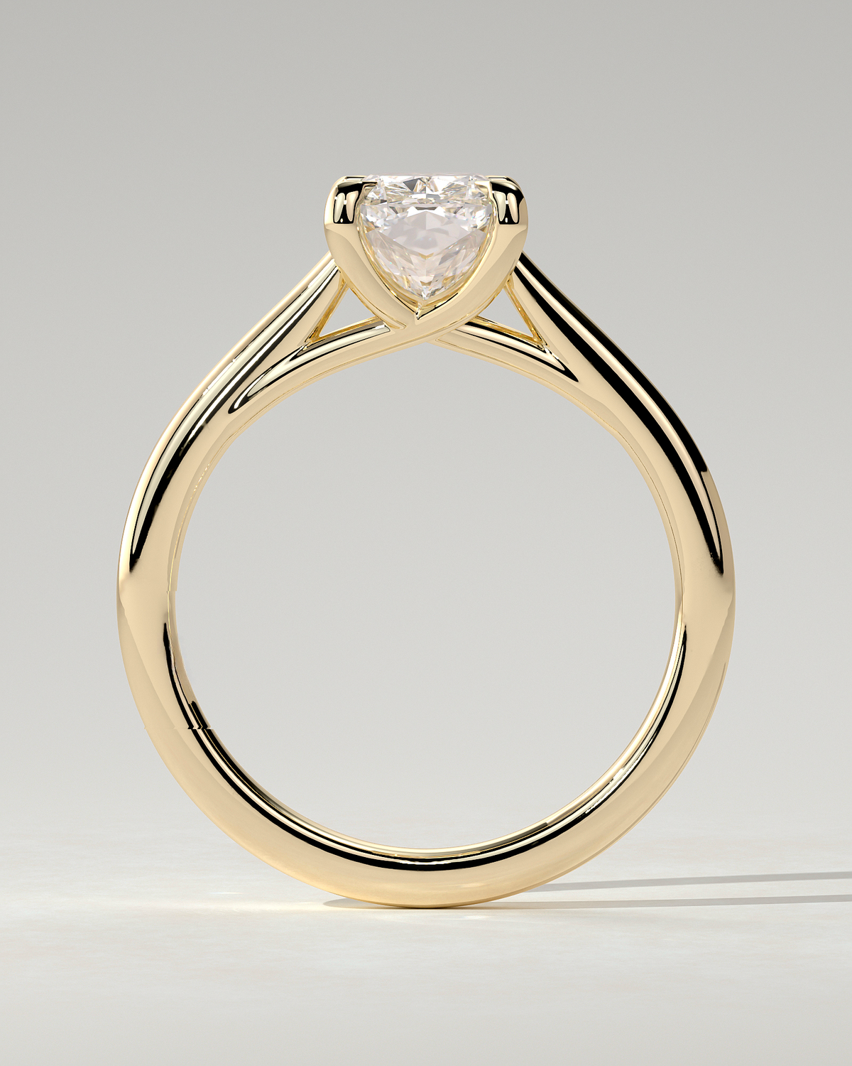 Kelsey Solitaire Cushion Ring