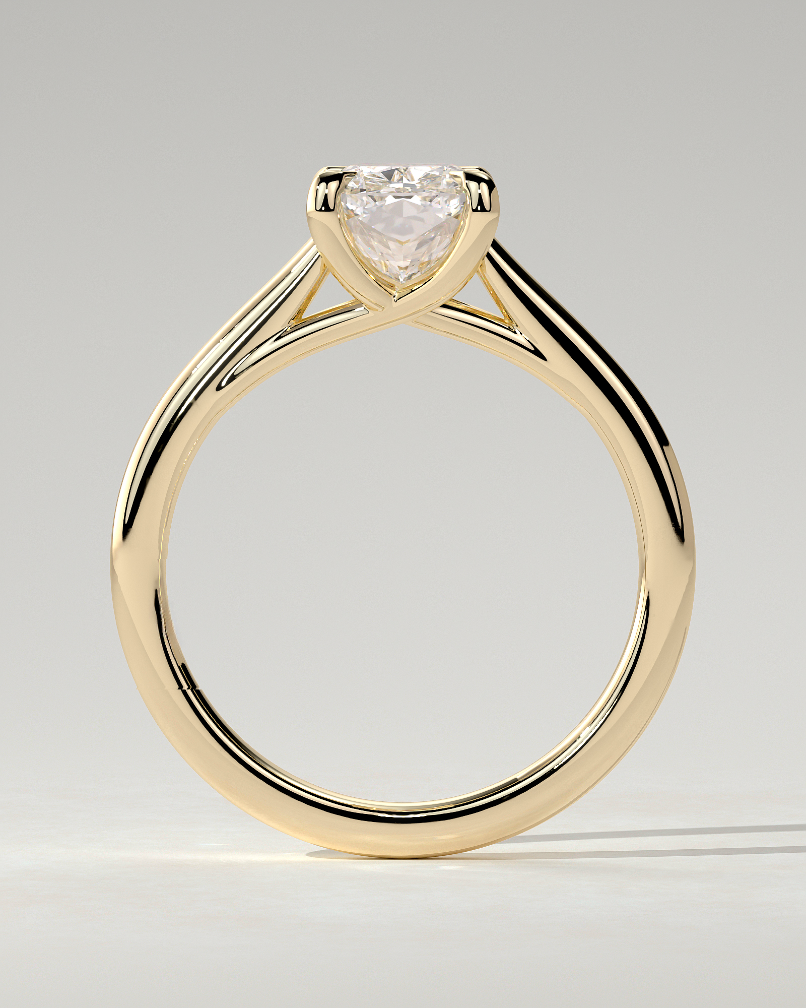 Kelsey Solitaire Cushion Ring