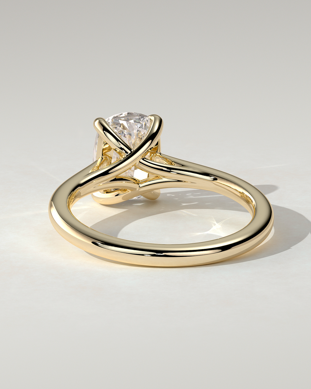 Kelsey Solitaire Cushion Ring