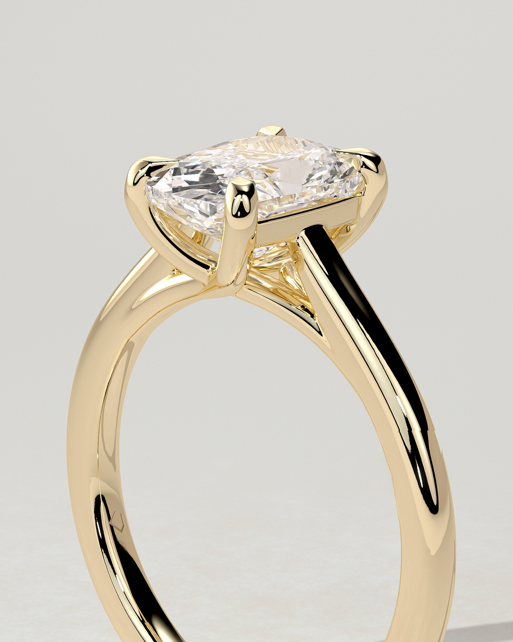 Kelsey Solitaire Cushion Ring