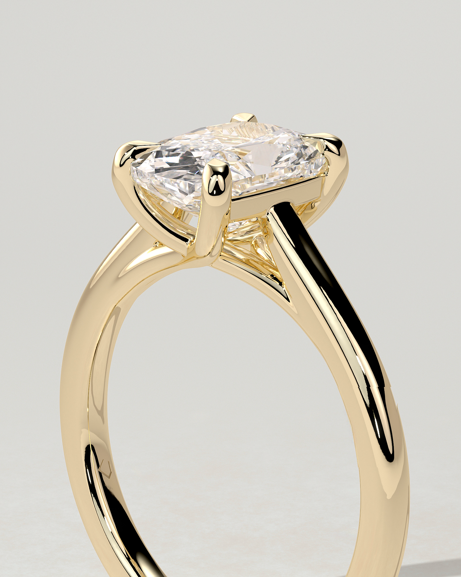 Kelsey Solitaire Cushion Ring
